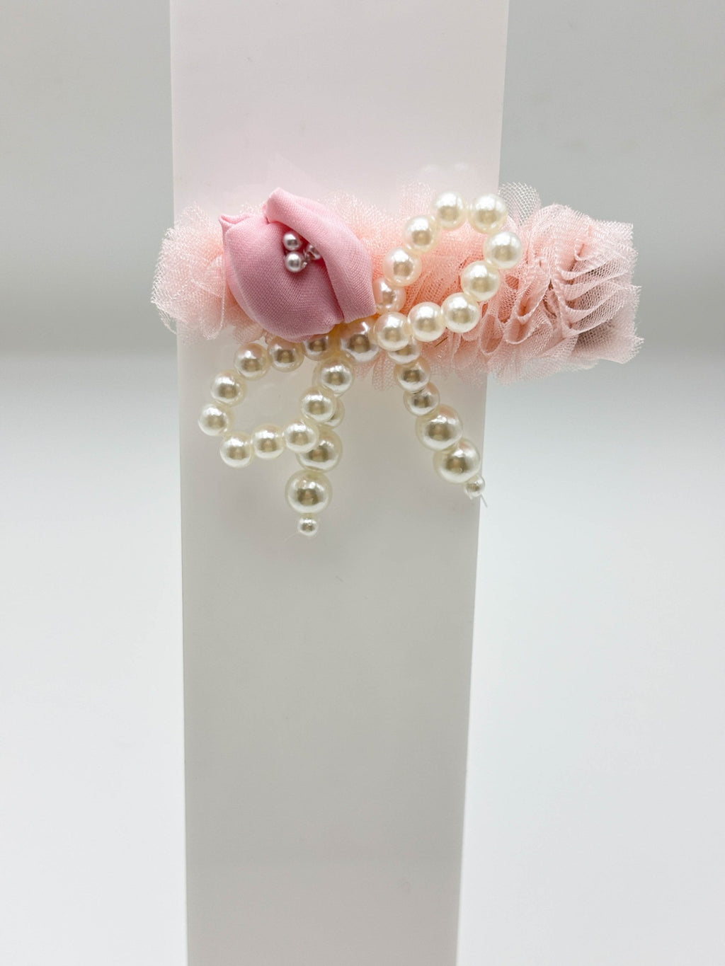 Pearl Cross Hair Clip