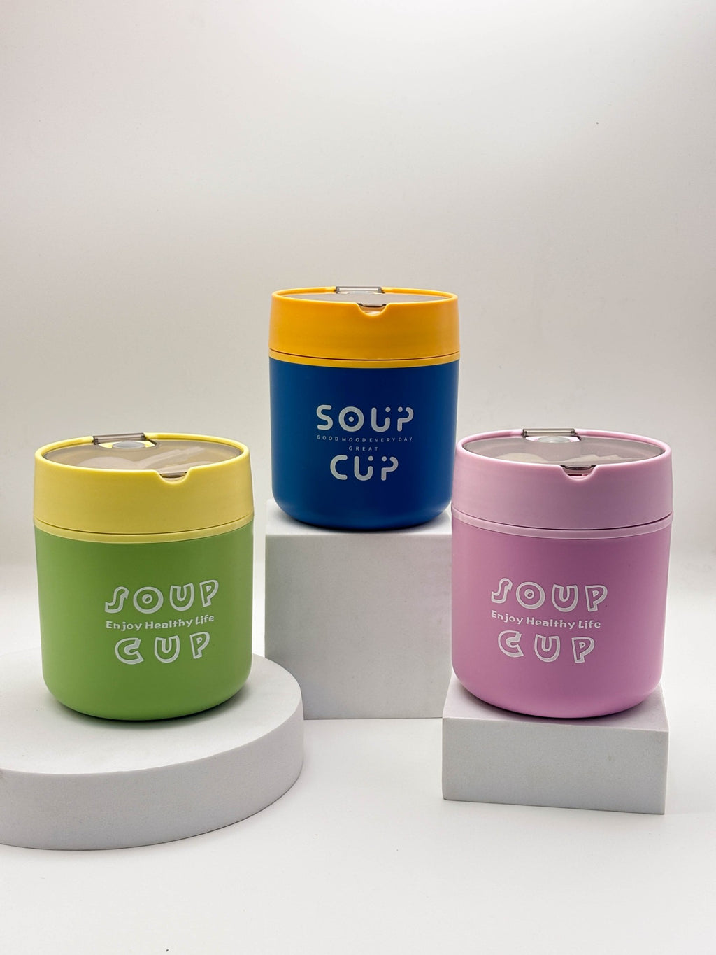 Insulated Soup Cup with Lid – Cute Travel Food Jar