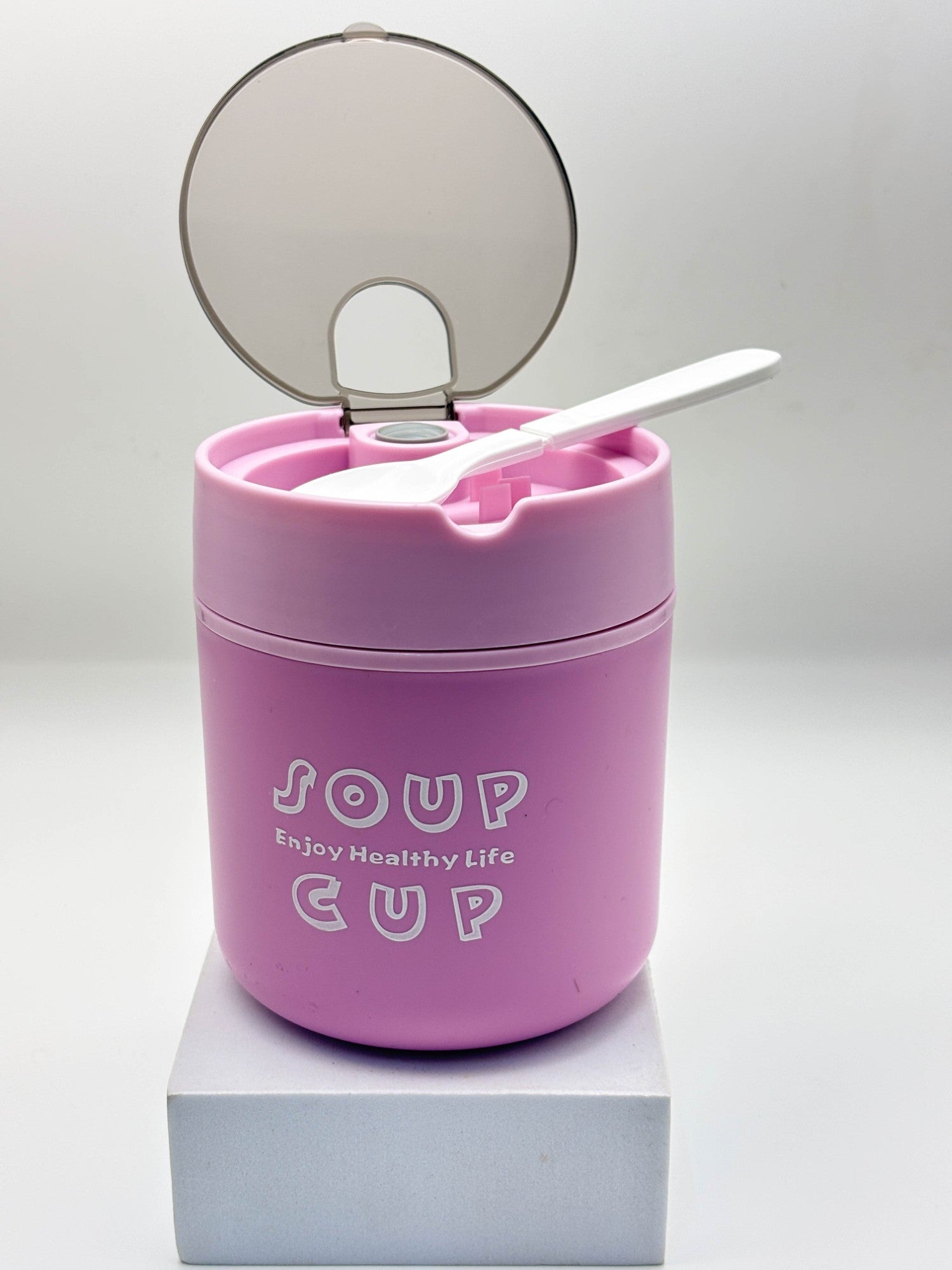 Insulated Soup Cup with Lid – Cute Travel Food Jar