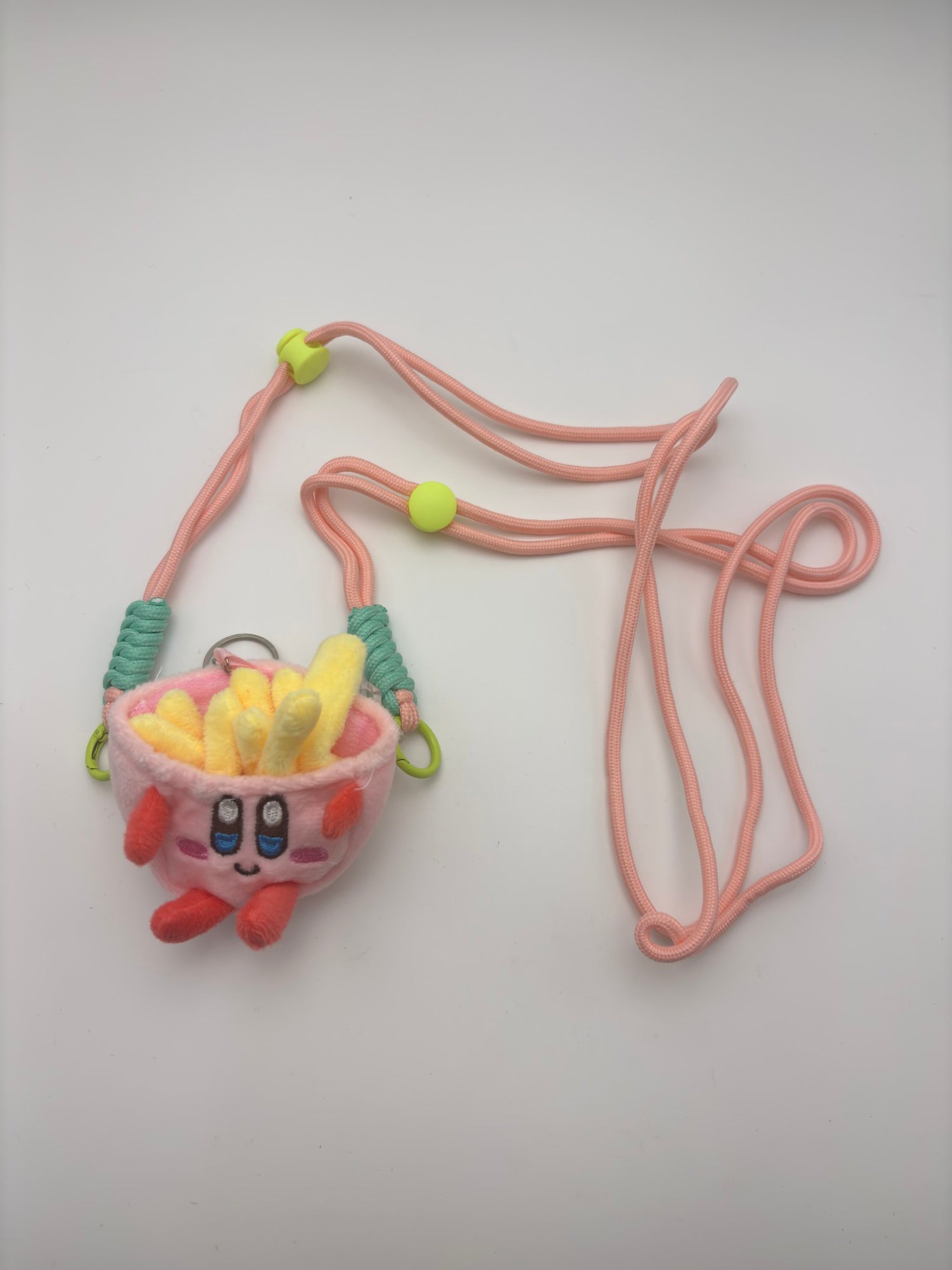 Kawaii Fries Plush Mini Pouch Lanyard