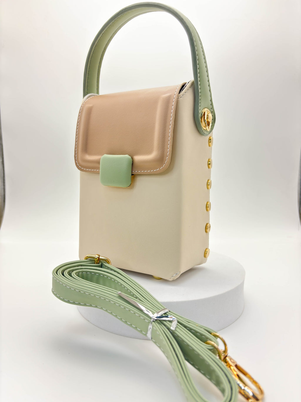 Pastel Mini Sling Bag for Girls – Trendy Box Crossbody Bag