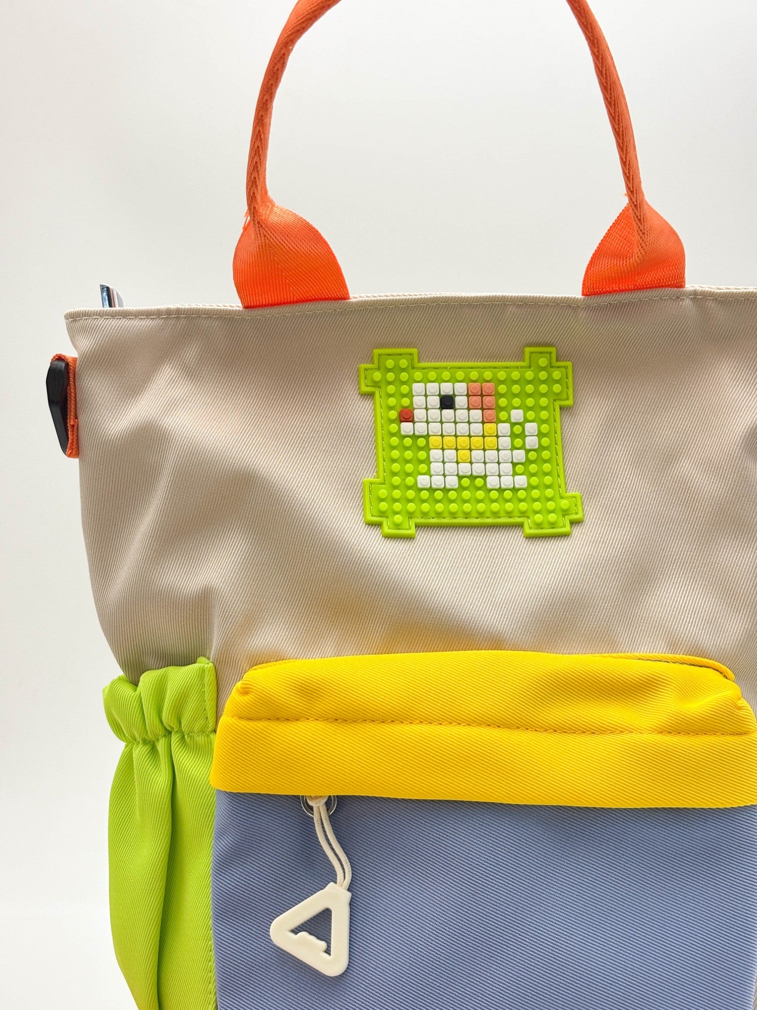 Cute Colorblock Tote Bag  – Trendy Mini Shoulder Bag with Strap