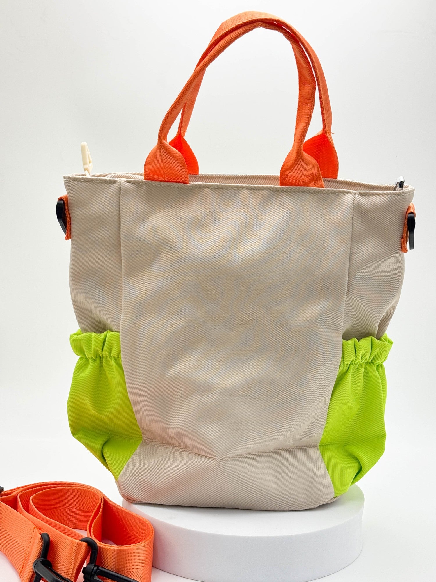 Cute Colorblock Tote Bag  – Trendy Mini Shoulder Bag with Strap