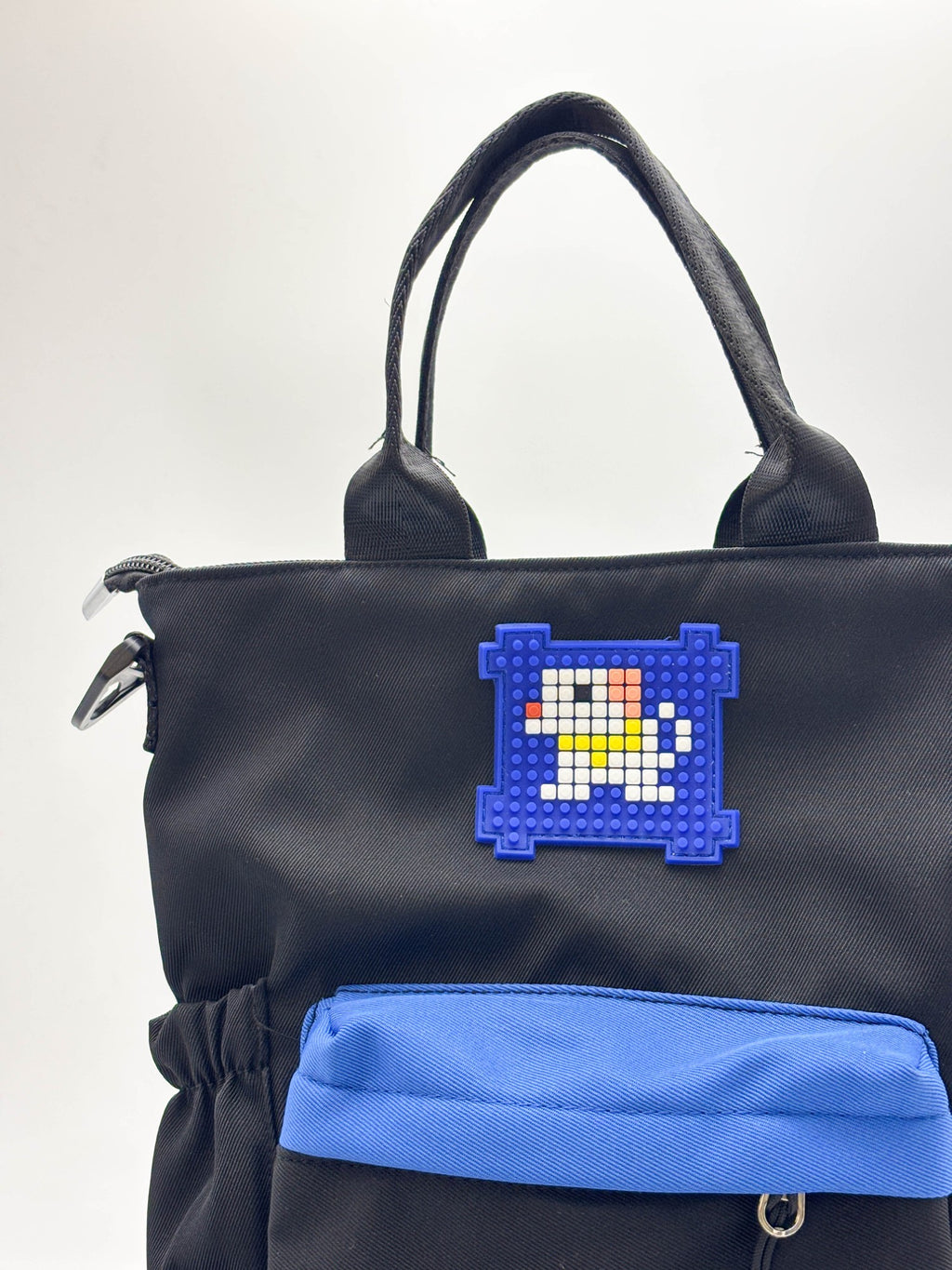 Cute Colorblock Tote Bag  – Trendy Mini Shoulder Bag with Strap