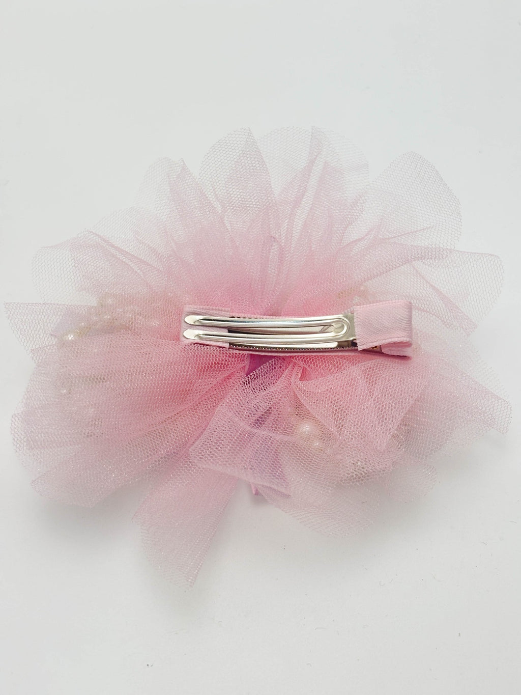 Blush Pearl Tulle Hair Clip | Petite & Posh