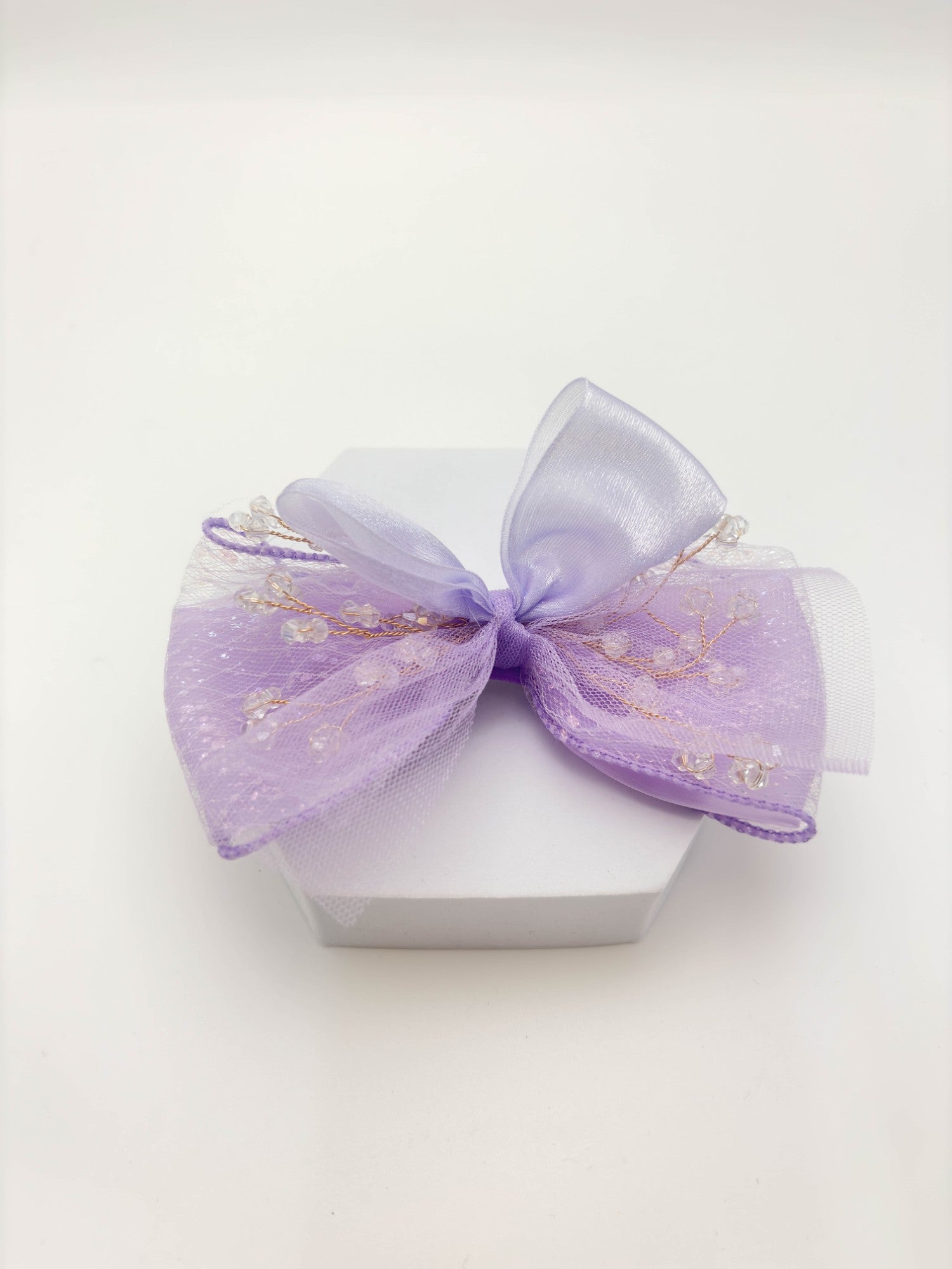 Golden Organza Bow | Petite & Posh