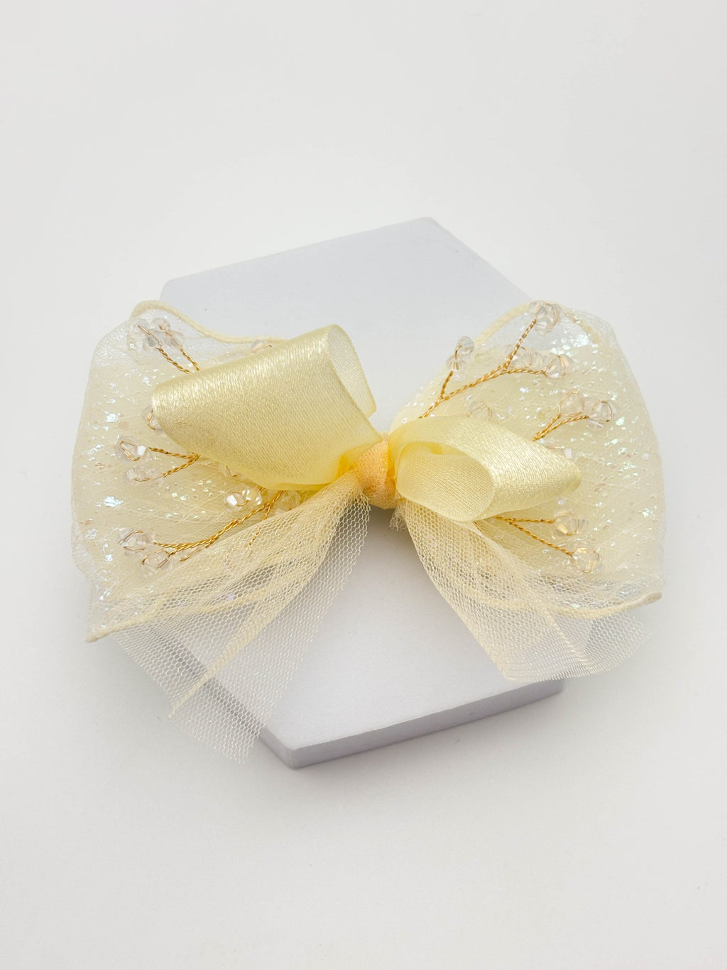 Golden Organza Bow | Petite & Posh
