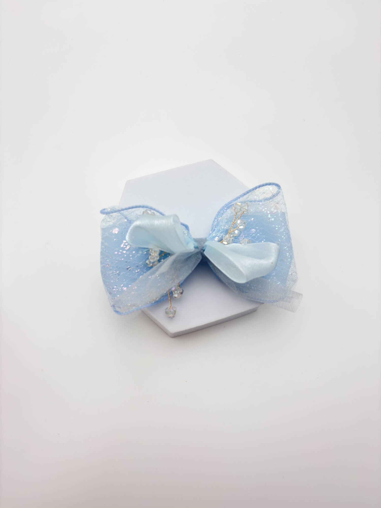 Golden Organza Bow | Petite & Posh