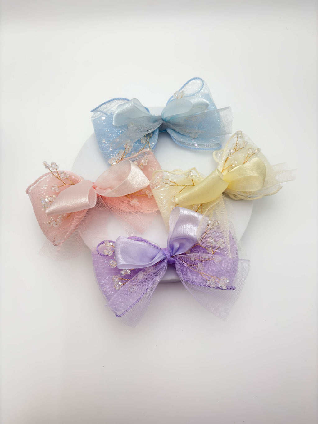 Golden Organza Bow | Petite & Posh