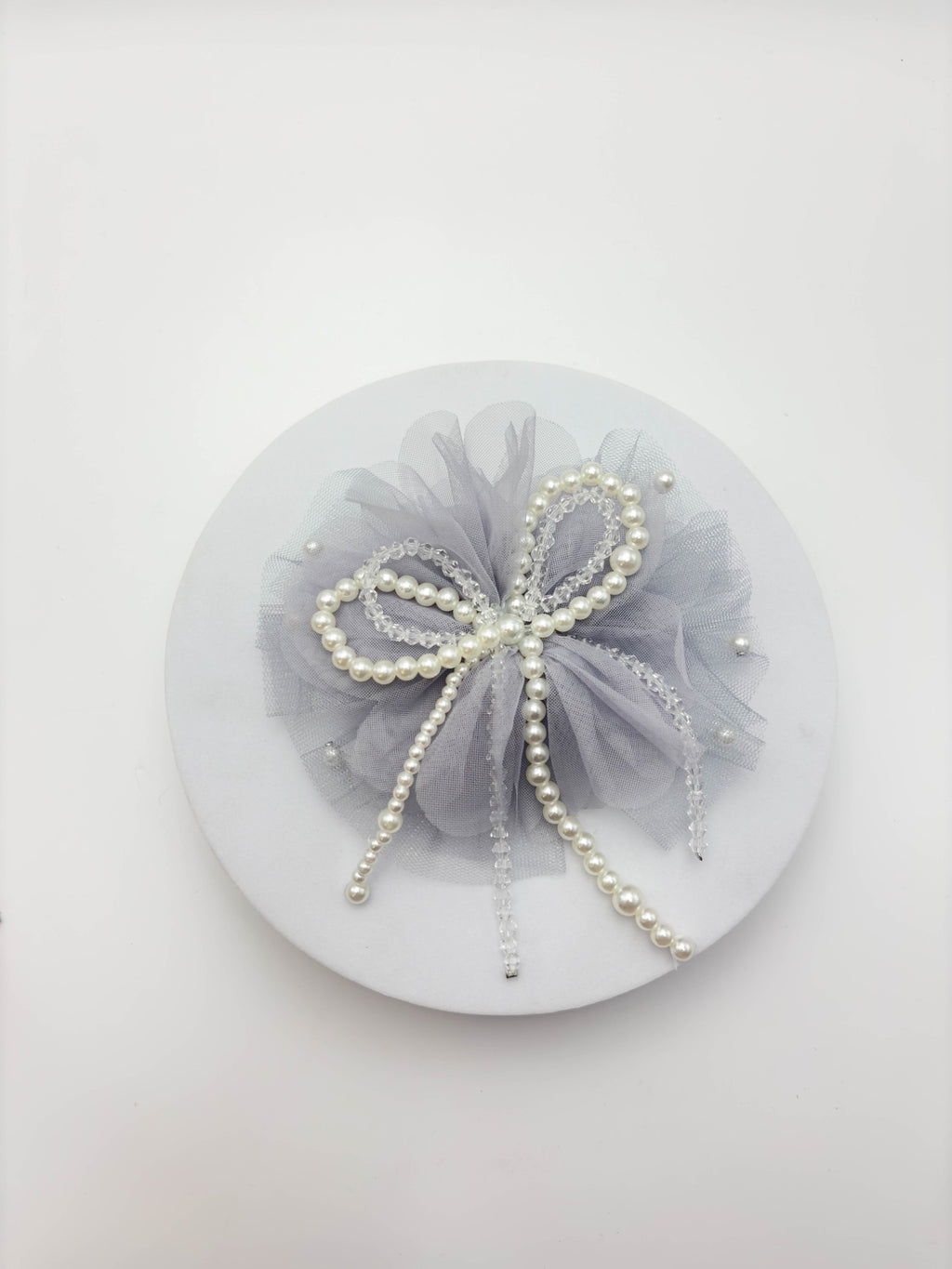 Pearl Bow Hair Clip | Petite & Posh