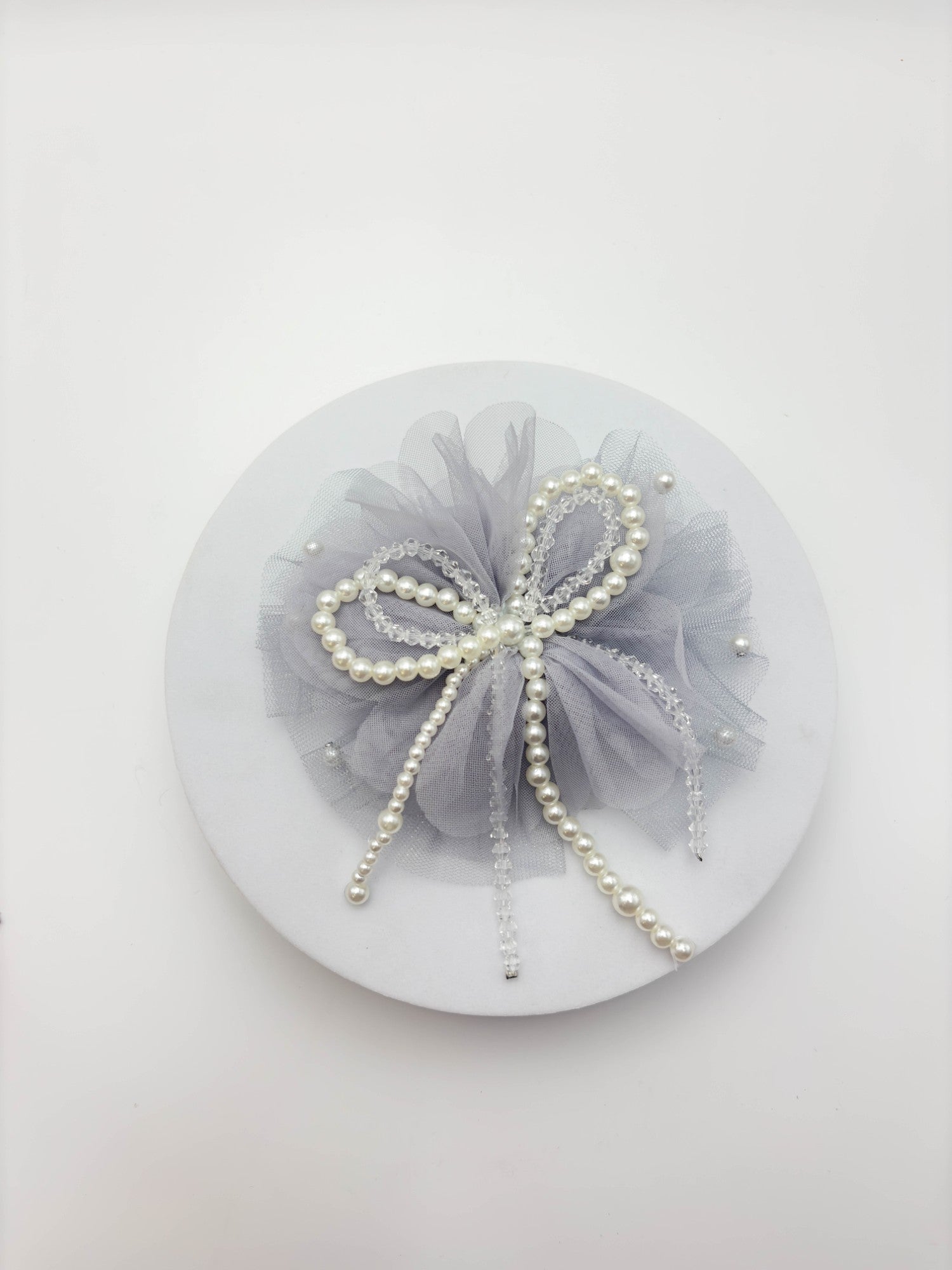 Pearl Bow Hair Clip | Petite & Posh