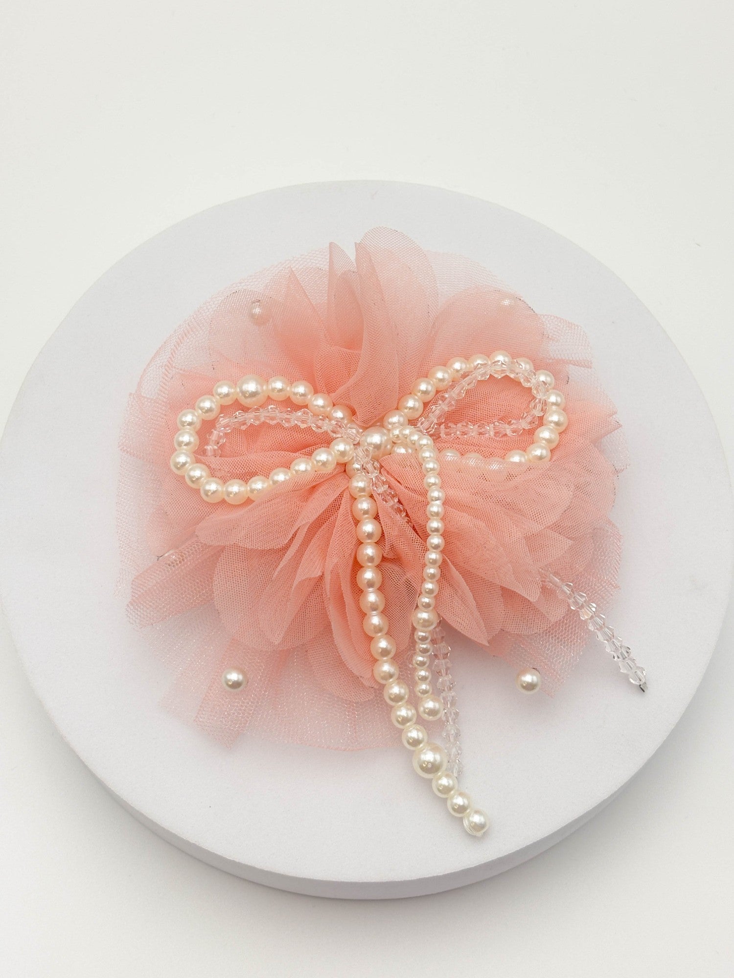 Pearl Bow Hair Clip | Petite & Posh