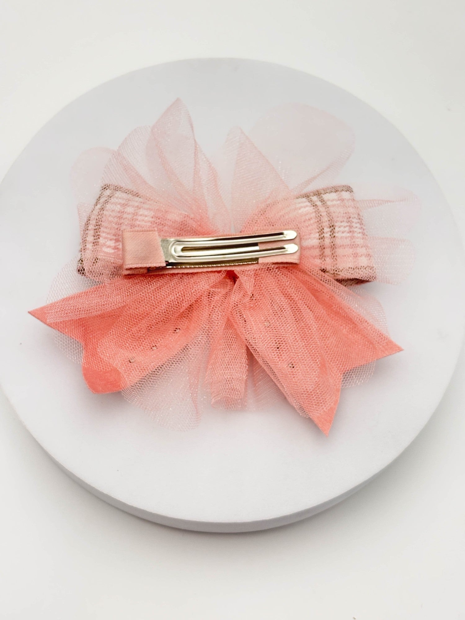 Plaid Crystal Hair Bow | Petite & Posh