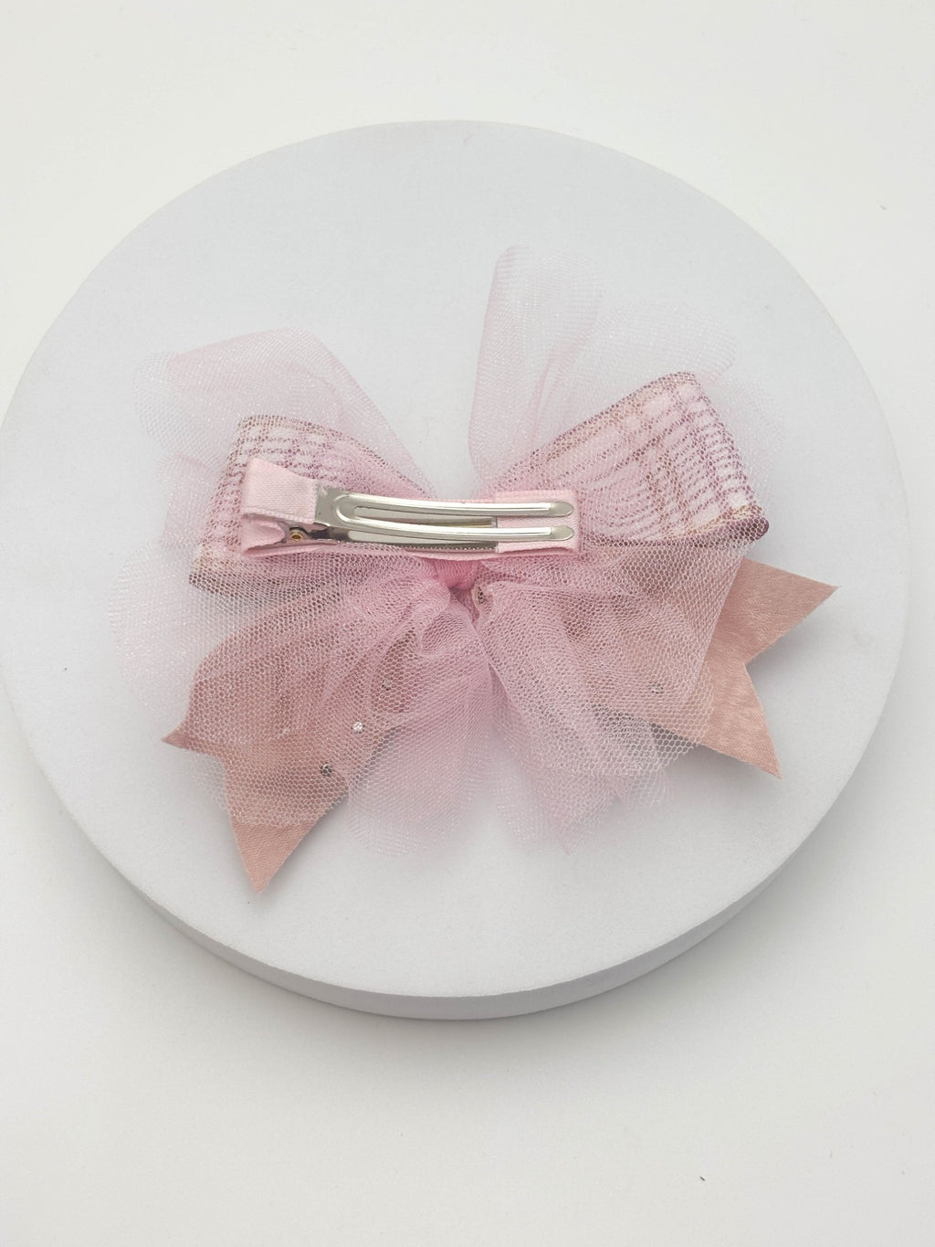 Plaid Crystal Hair Bow | Petite & Posh