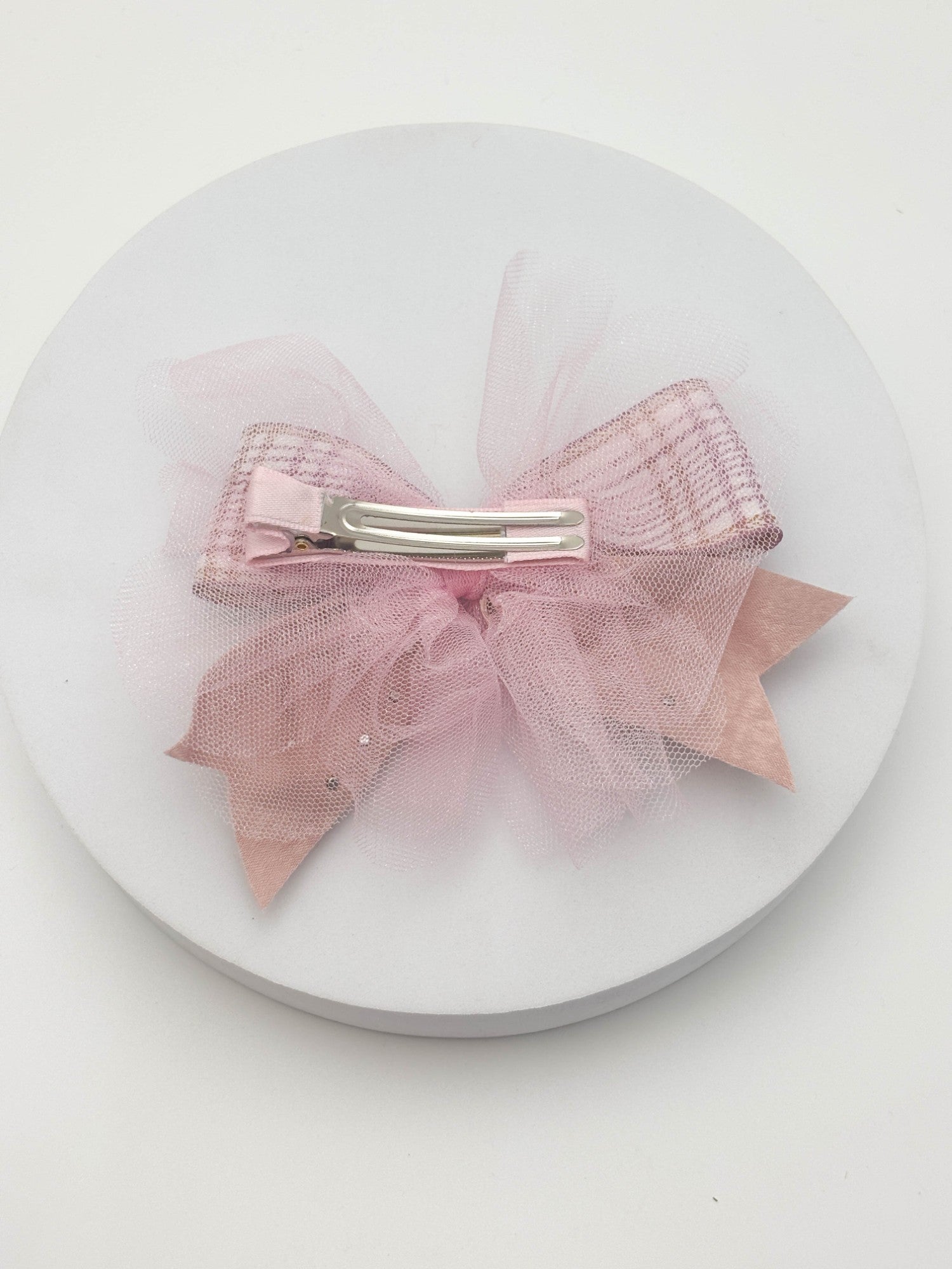 Plaid Crystal Hair Bow | Petite & Posh