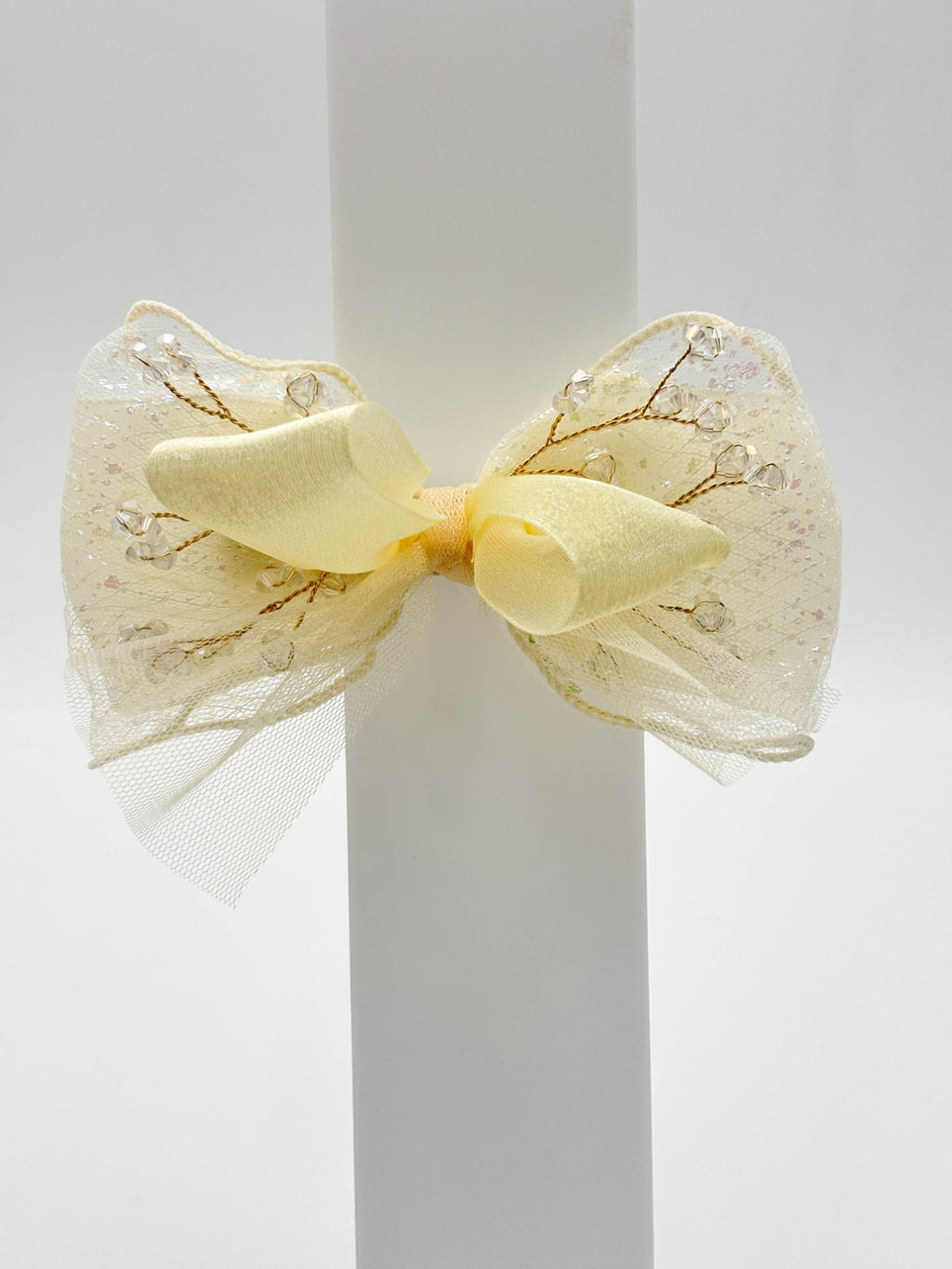 Golden Organza Bow | Petite & Posh