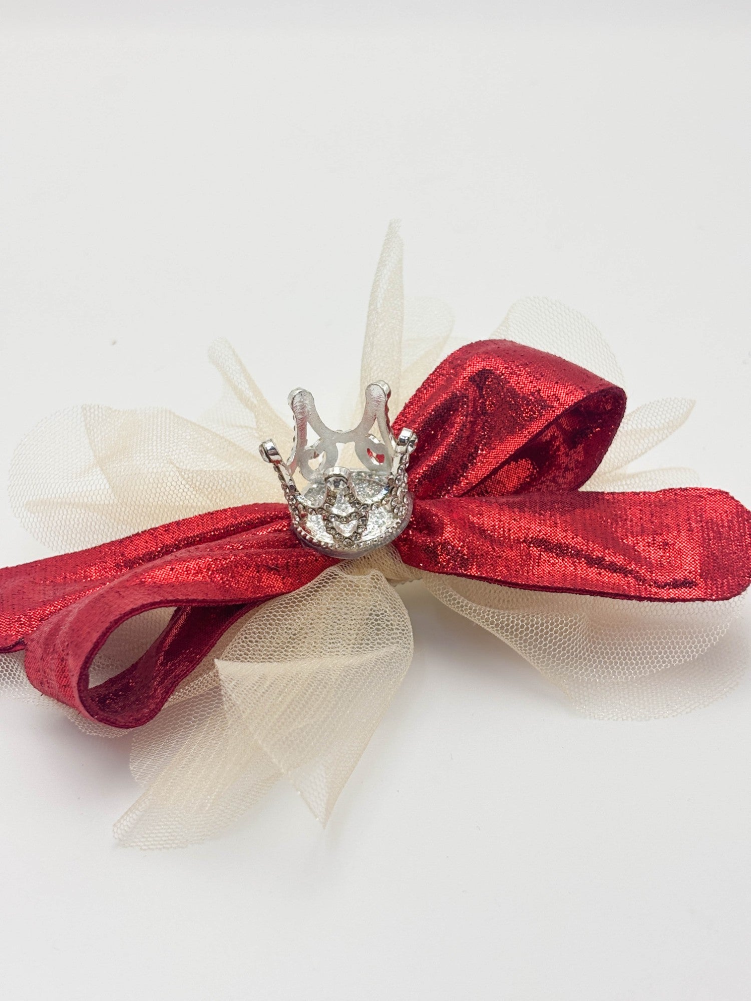 Crown Bow Hair Clip