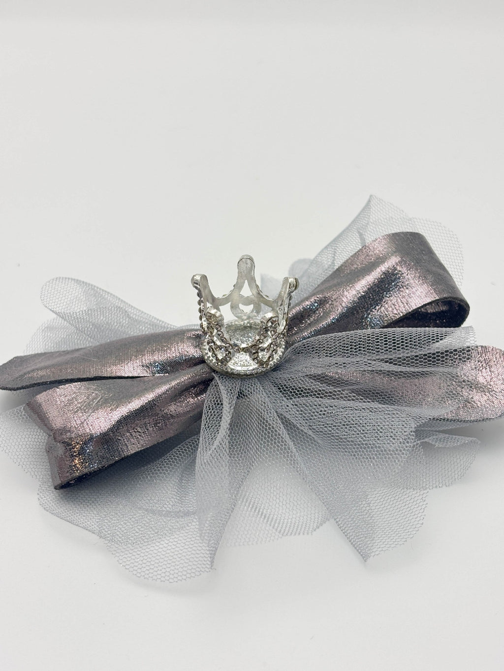 Crown Bow Hair Clip