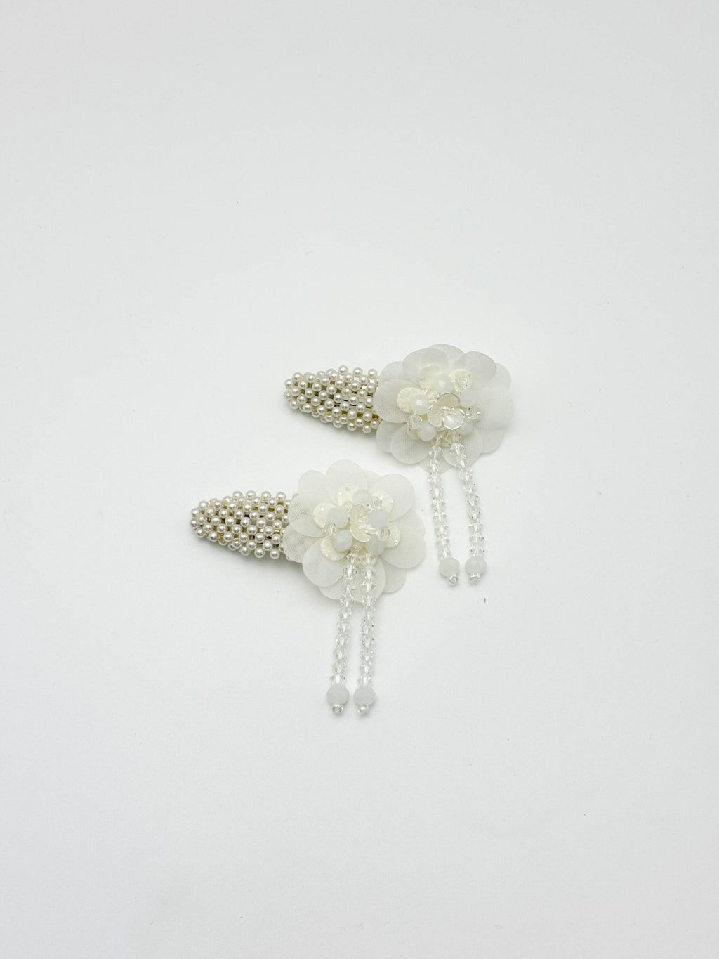Pearl Bloom Floral Hair Clips