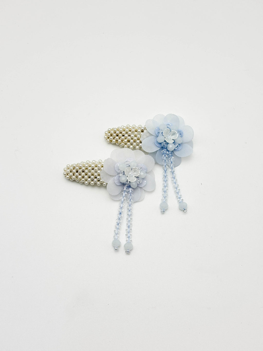 Pearl Bloom Floral Hair Clips