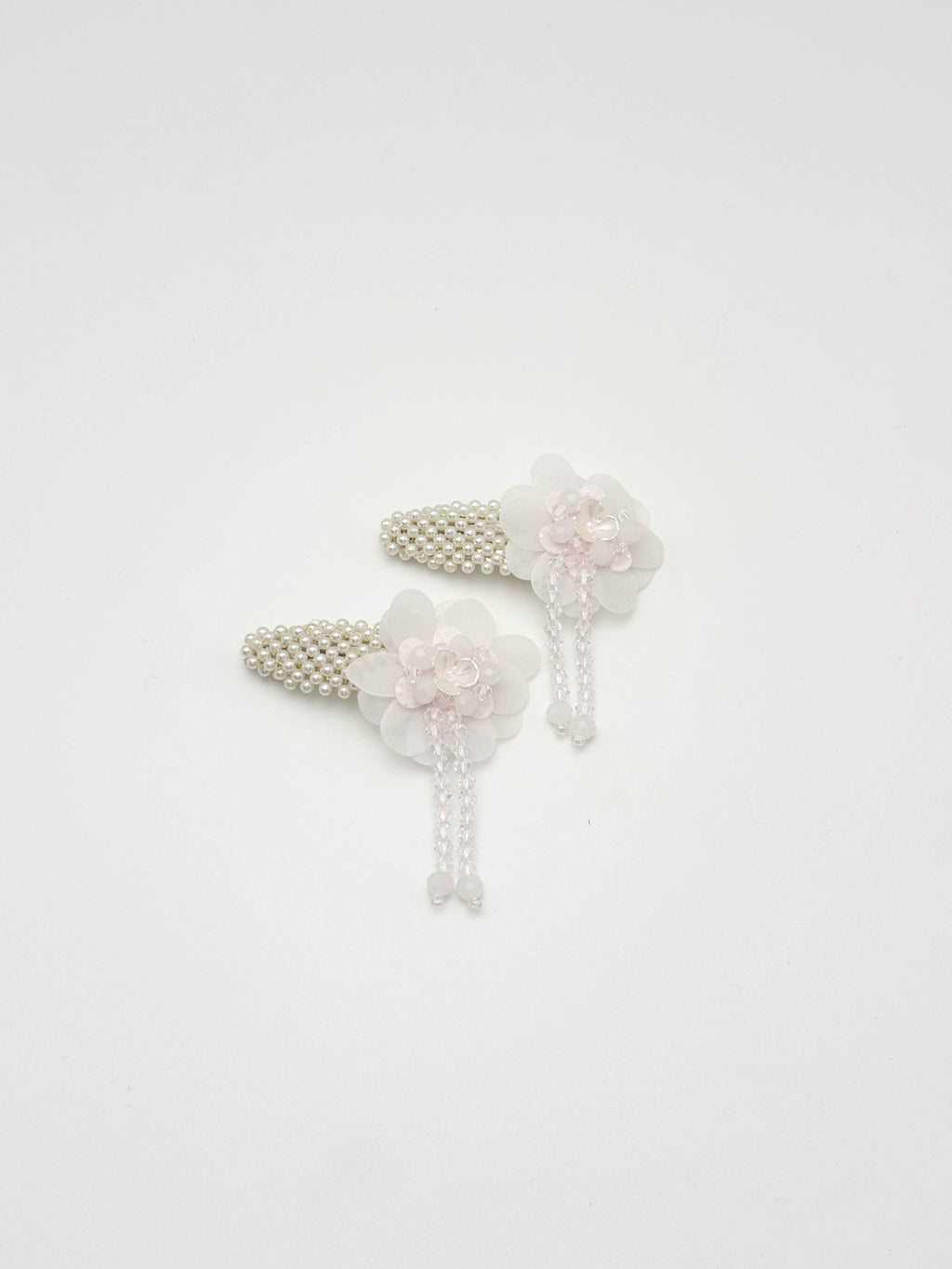 Pearl Bloom Floral Hair Clips