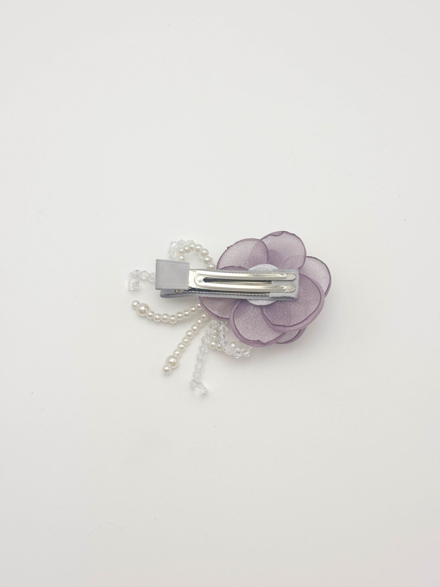 Ivory Pearl Rose Hair Clip