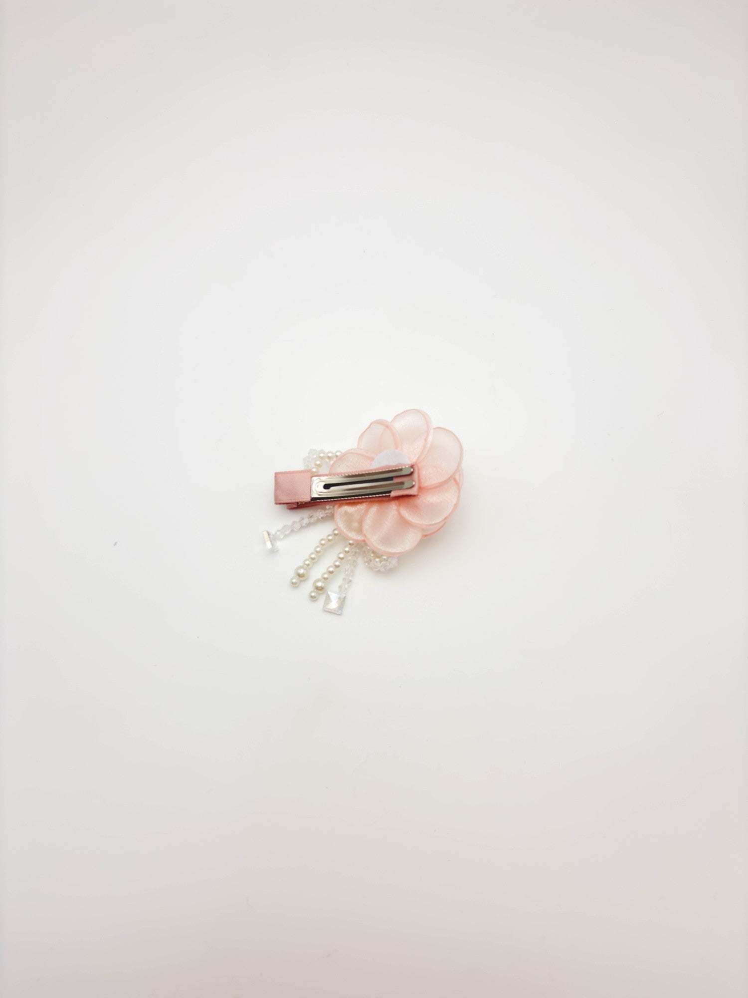 Ivory Pearl Rose Hair Clip