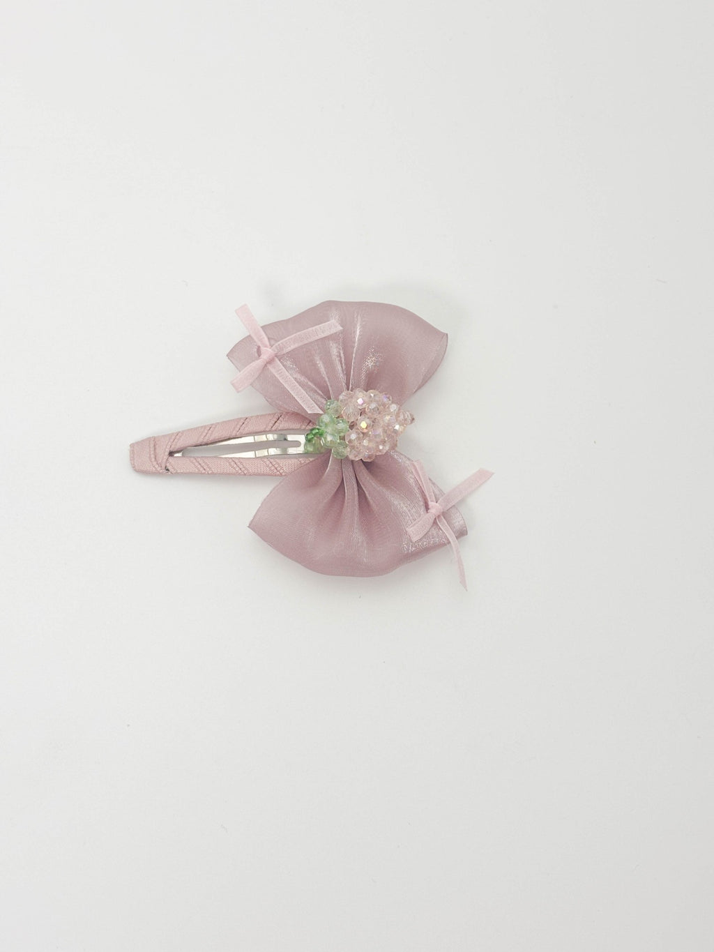 Pastel Blue Sheer Bow Hair Clip