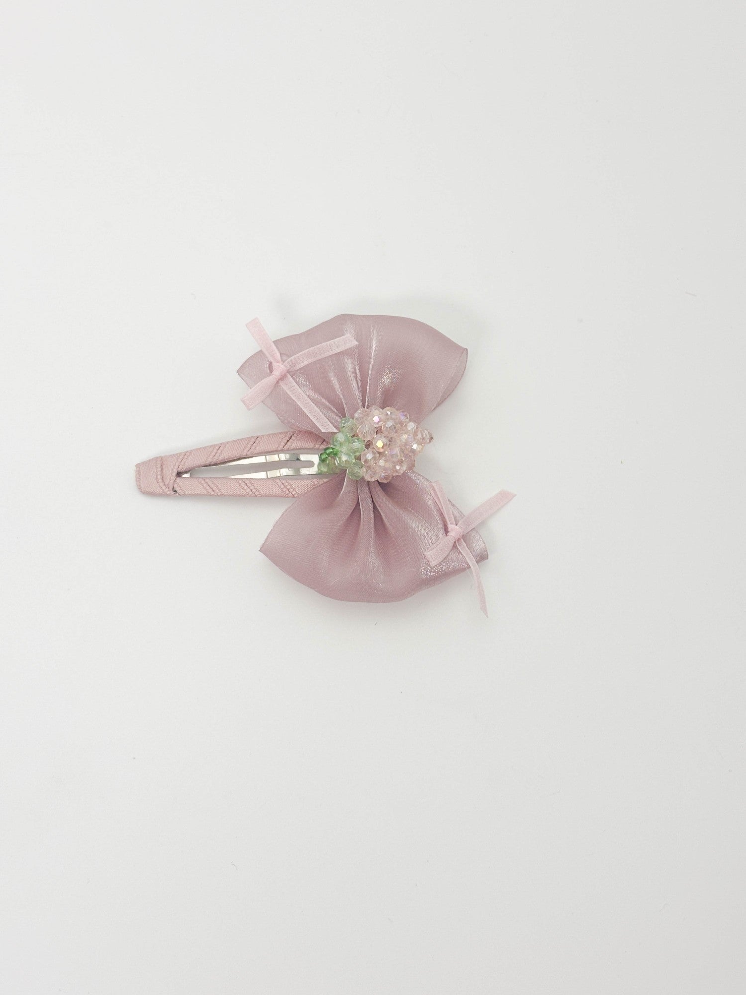 Pastel Blue Sheer Bow Hair Clip