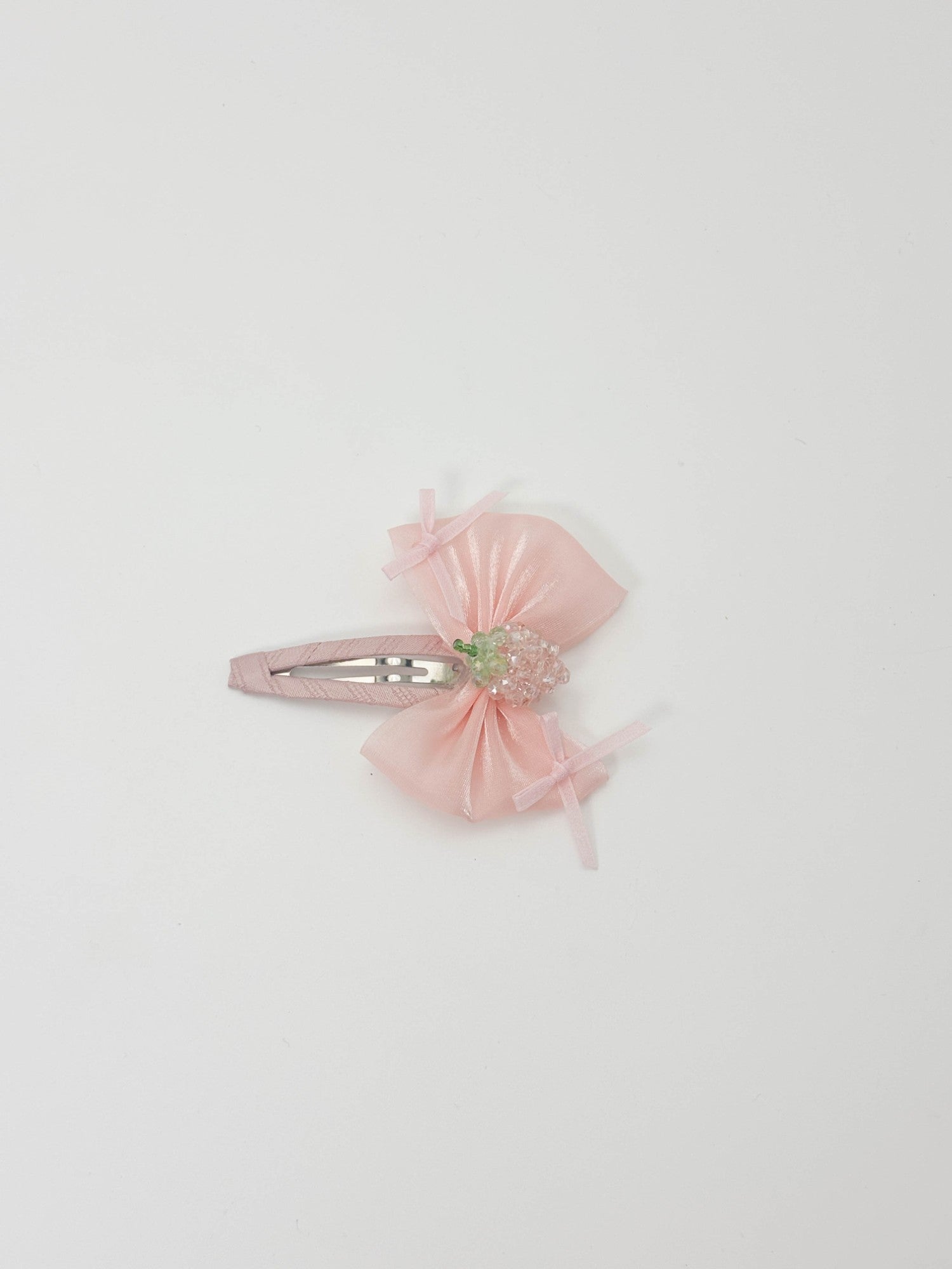 Pastel Blue Sheer Bow Hair Clip