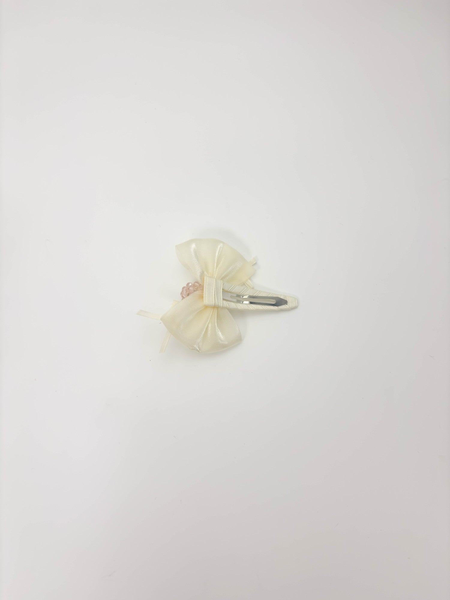 Pastel Blue Sheer Bow Hair Clip