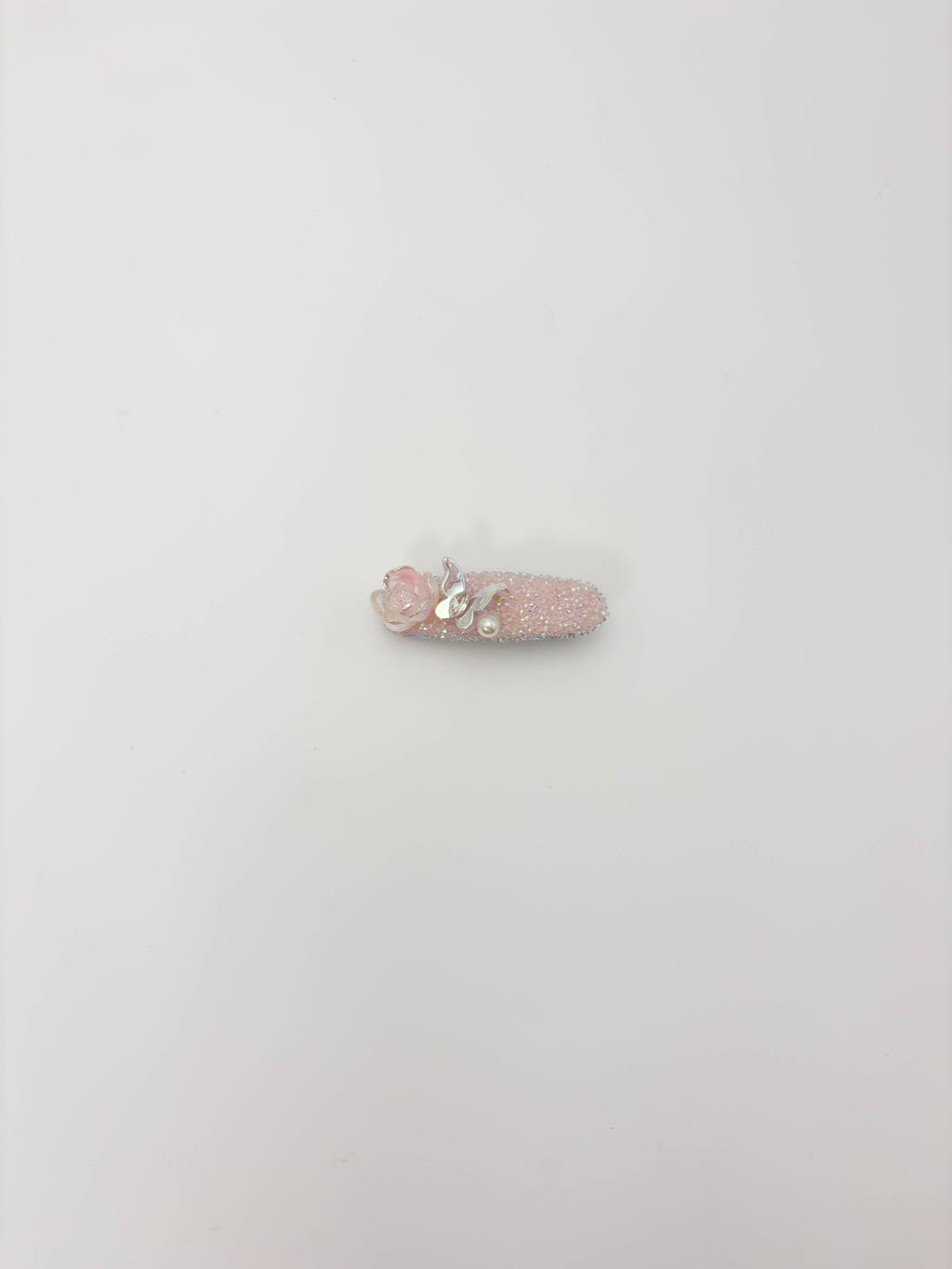 Iridescent Rose Butterfly Hair Clip