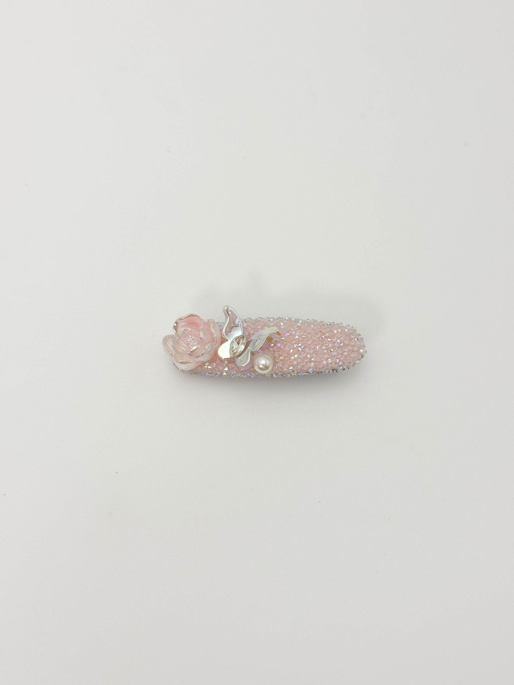 Iridescent Rose Butterfly Hair Clip