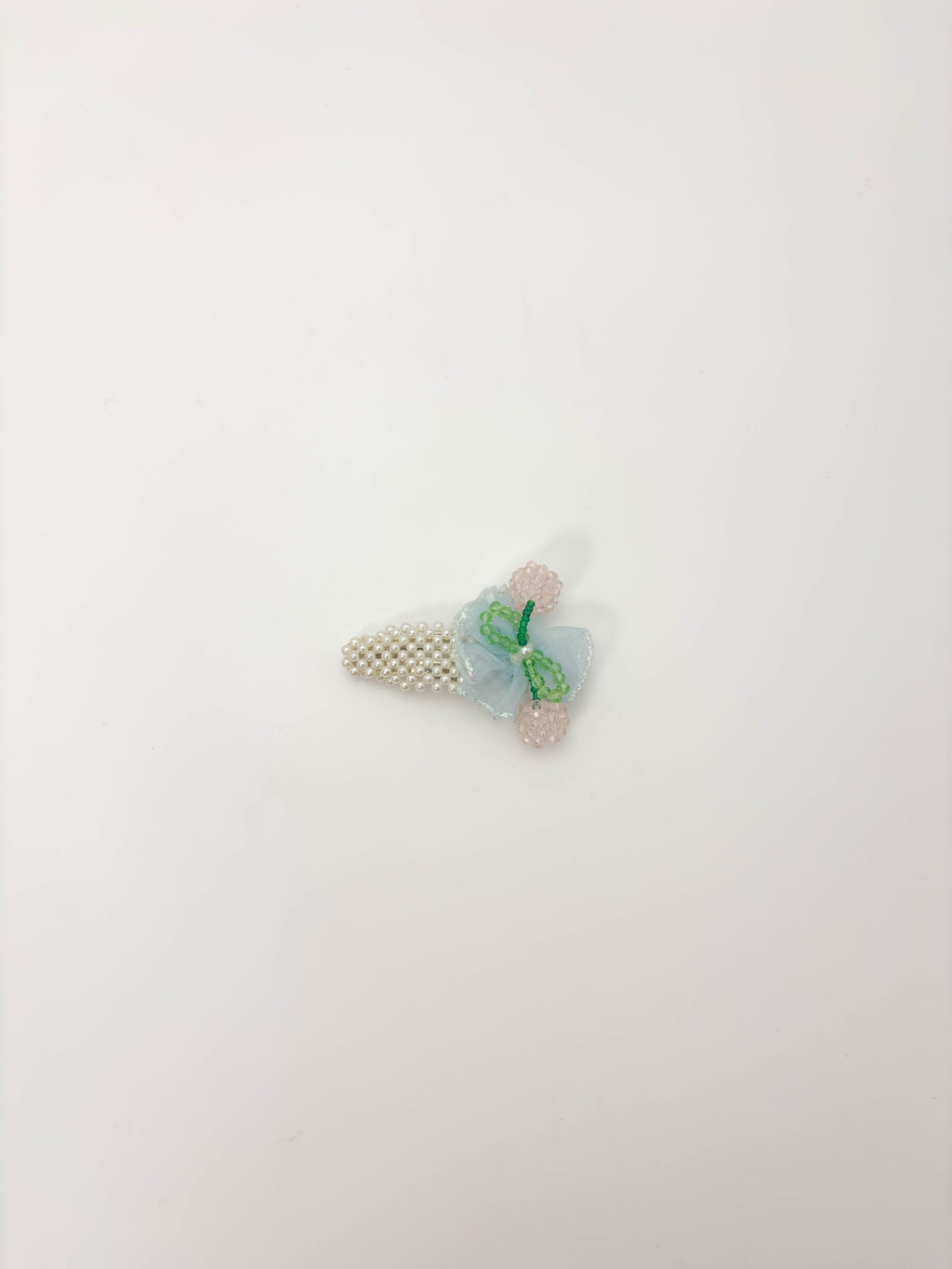 Blush Cherry Pearl Hair Clip