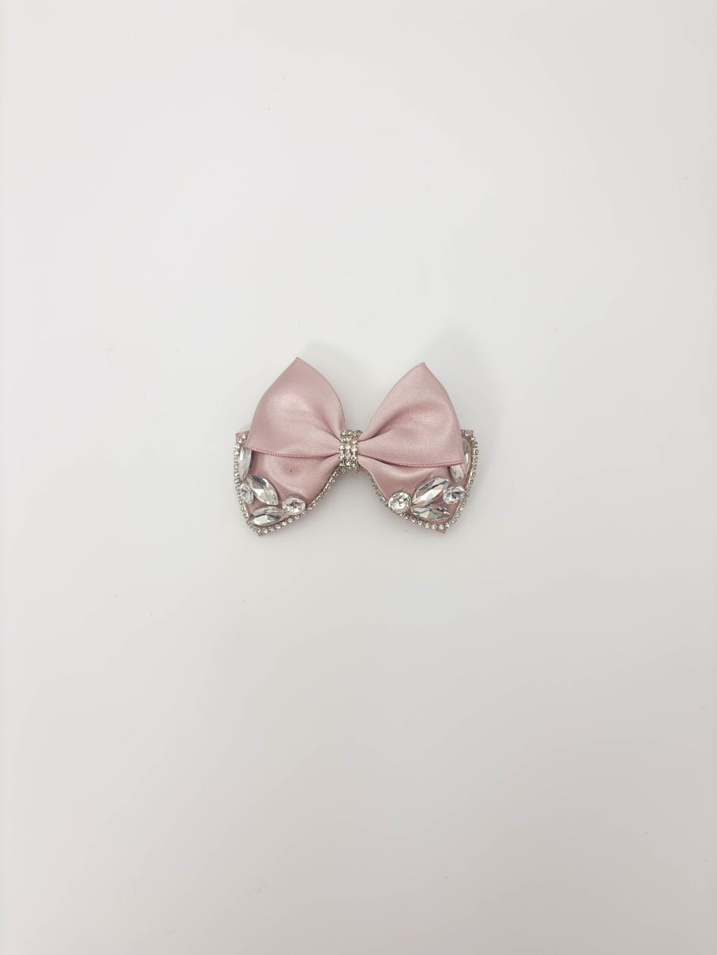 Champagne Bling Bow Hair Clip