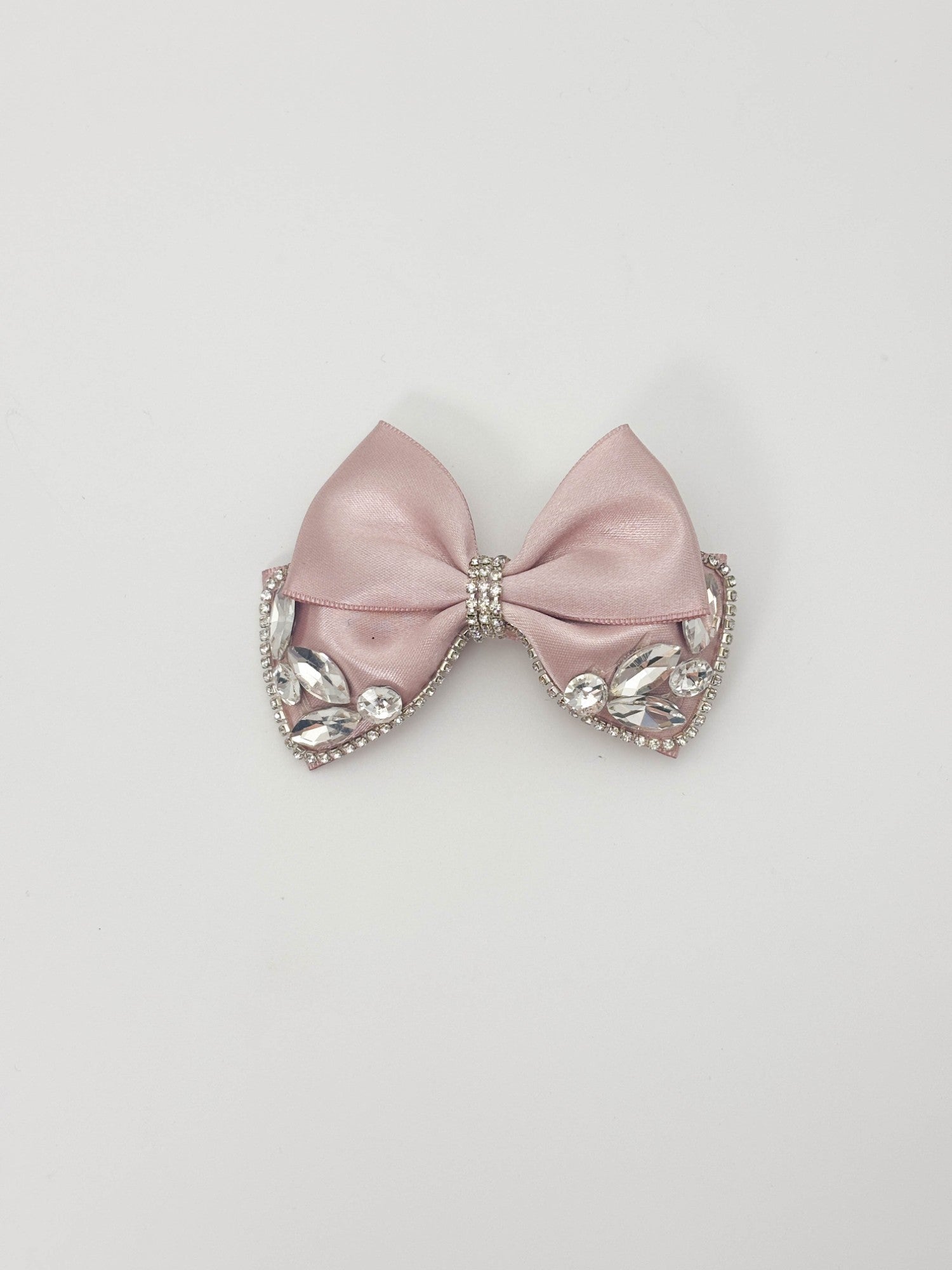 Champagne Bling Bow Hair Clip