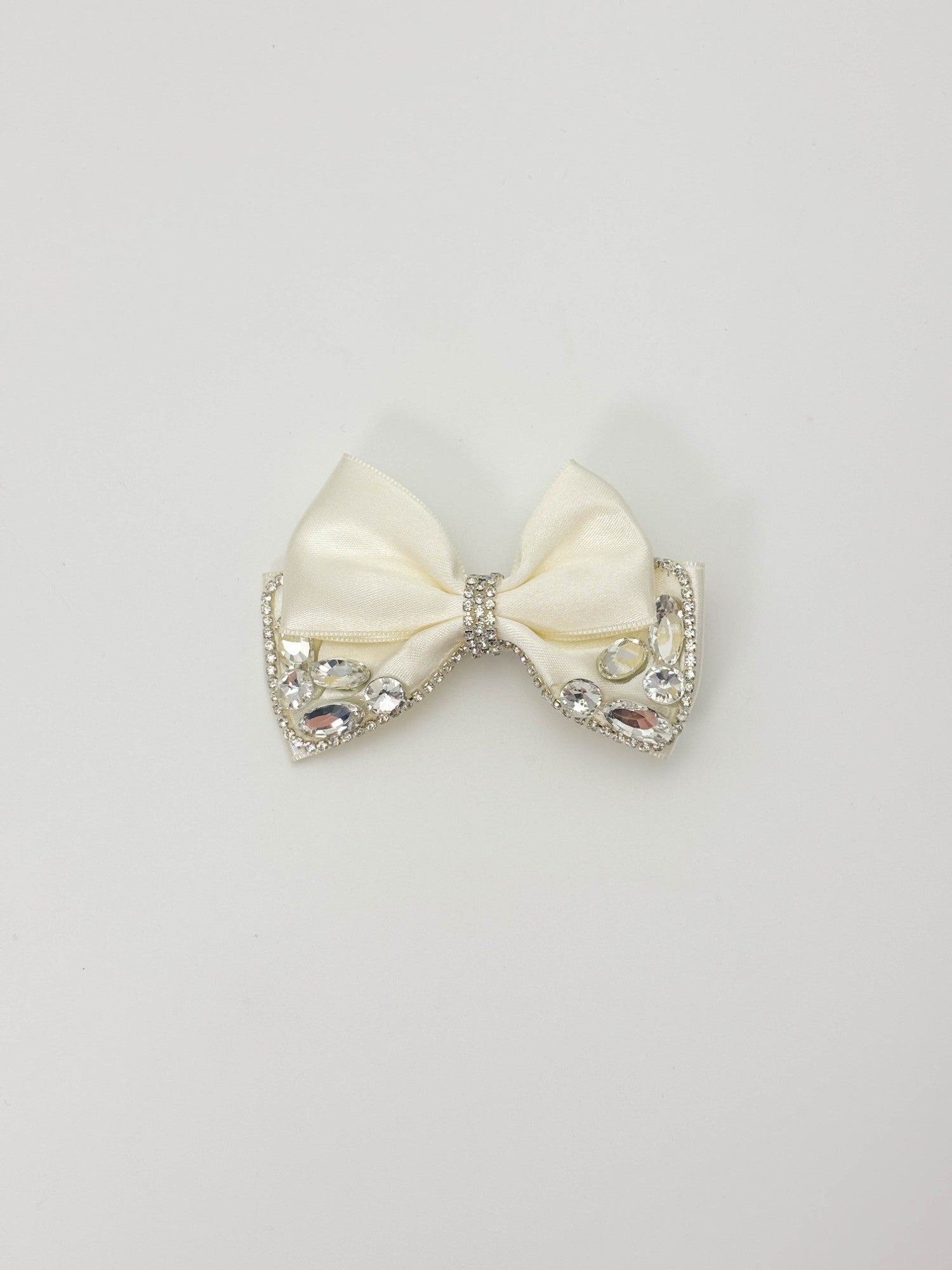 Champagne Bling Bow Hair Clip