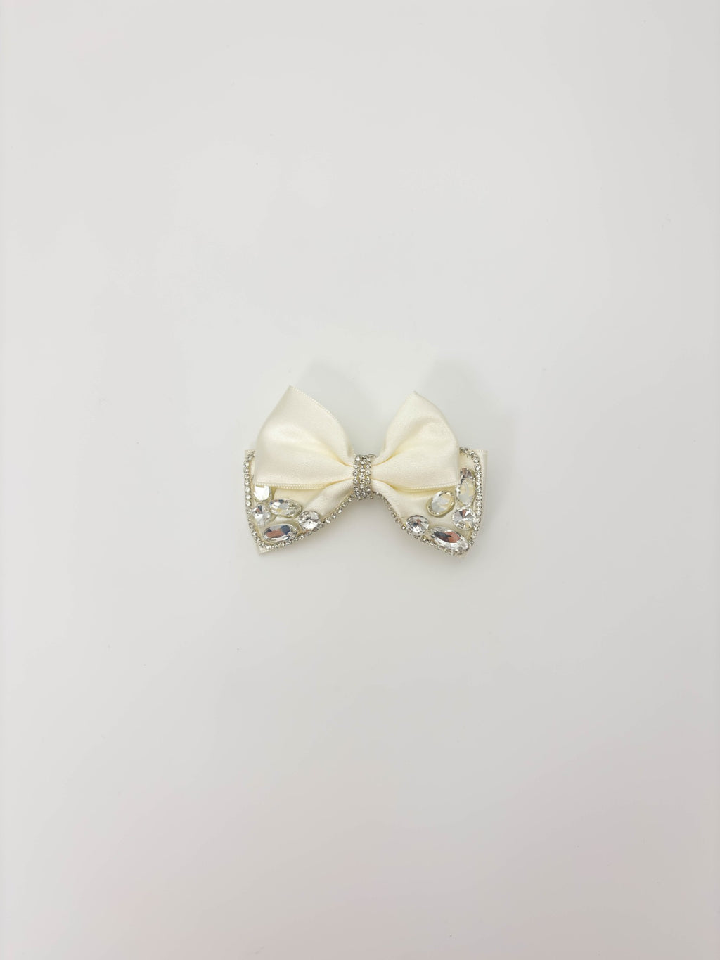 Champagne Bling Bow Hair Clip