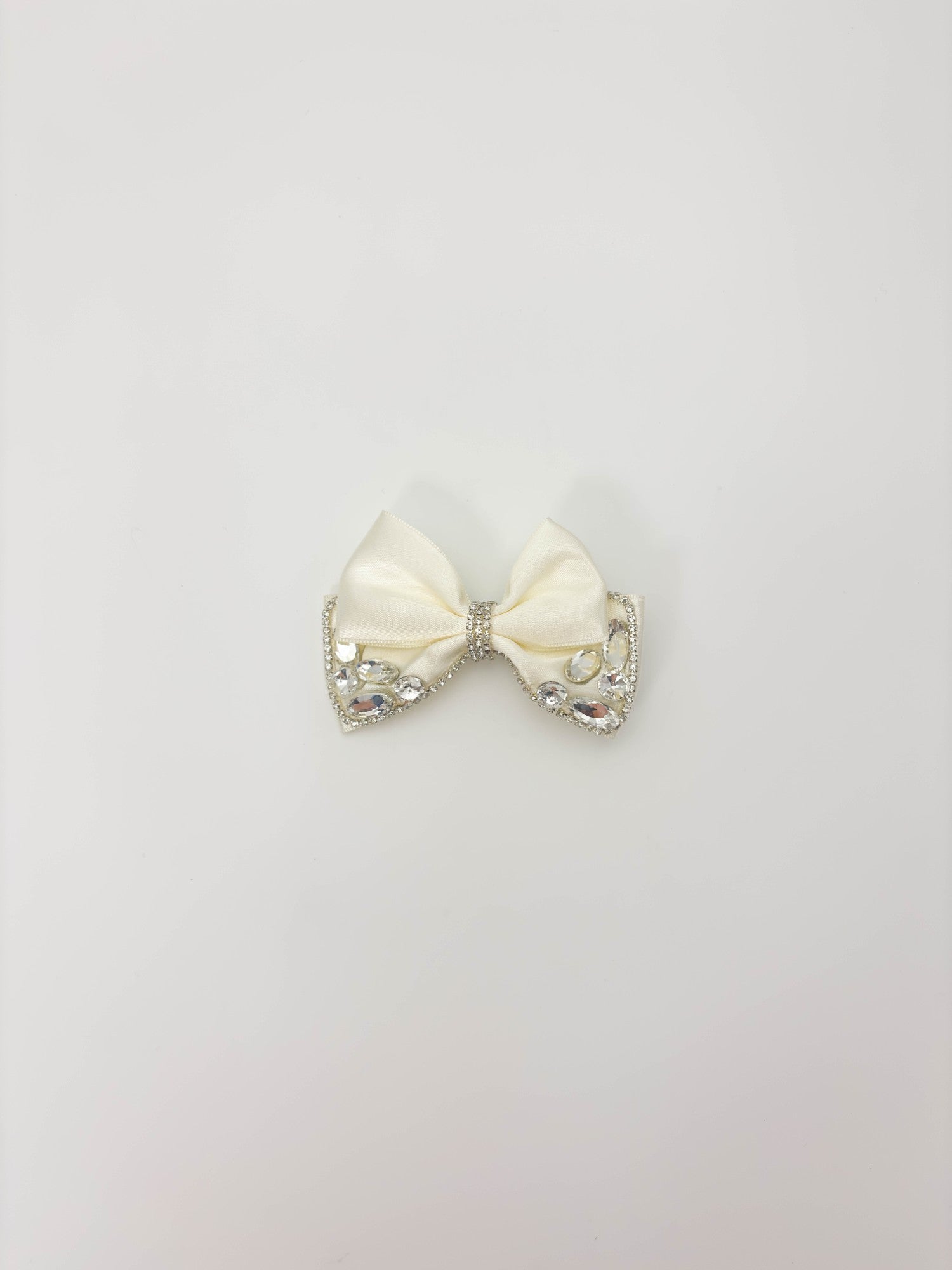 Champagne Bling Bow Hair Clip