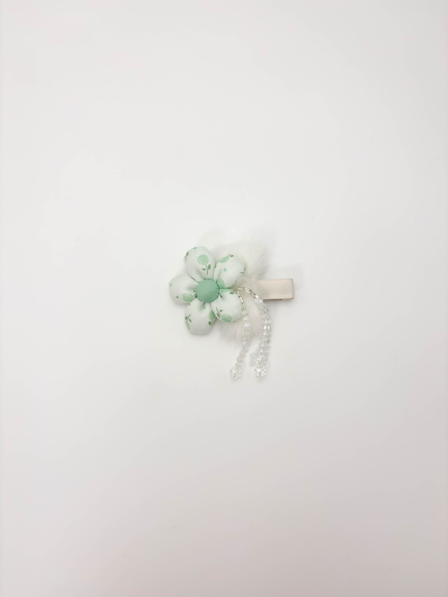 Peachy Bloom Floral Hair Clip