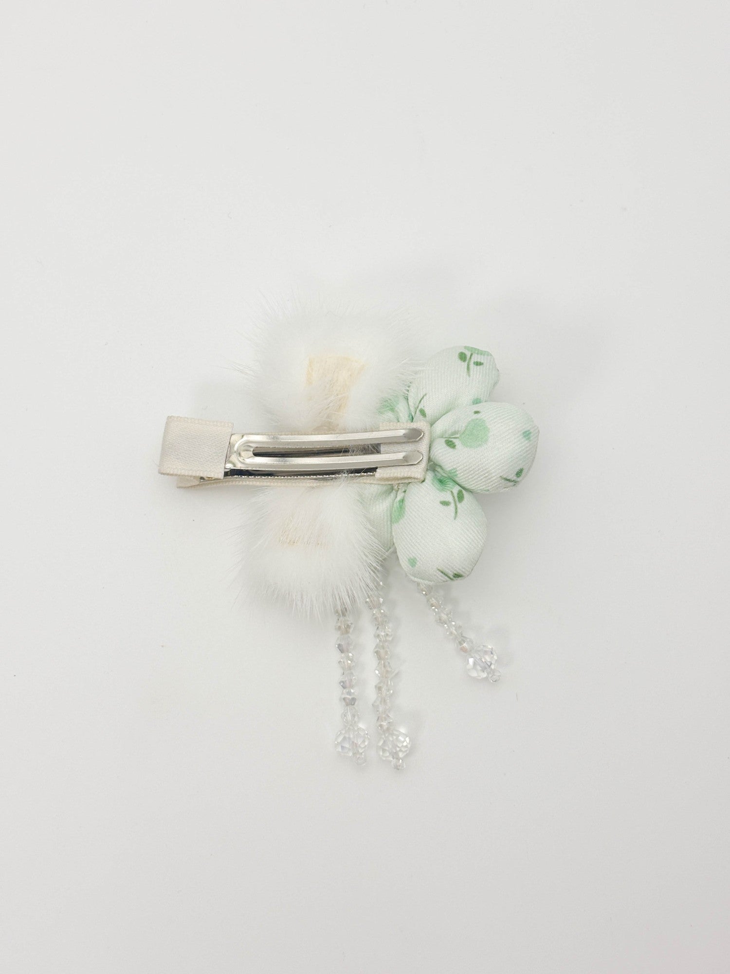 Peachy Bloom Floral Hair Clip