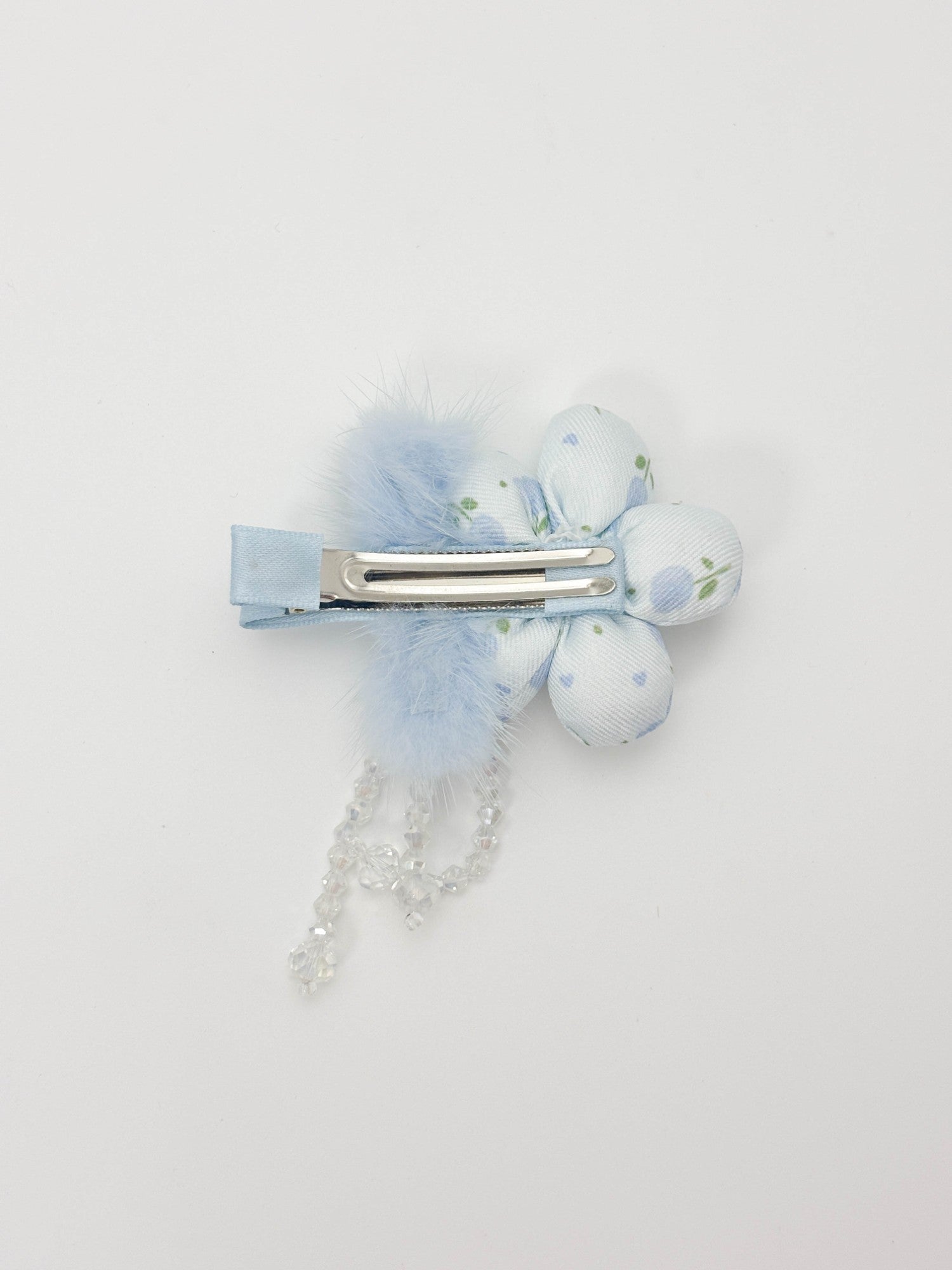 Peachy Bloom Floral Hair Clip