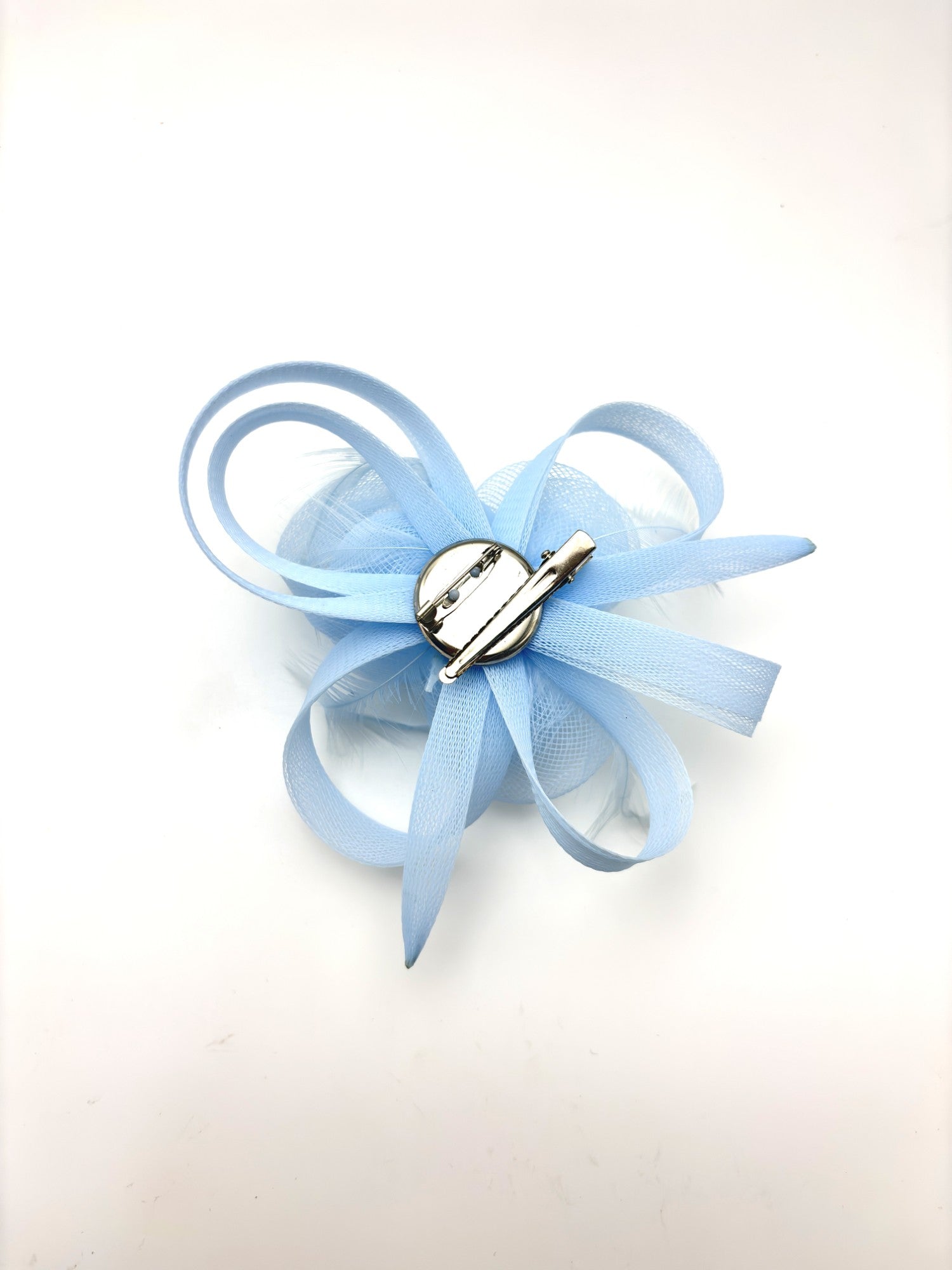 Elegant Blue Mesh Rose Hair Clip – Aesthetic Floral Hair Accessory