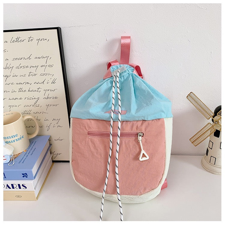 Pastel Pop Drawstring Backpack