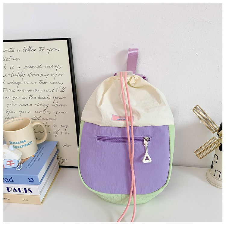Pastel Pop Drawstring Backpack