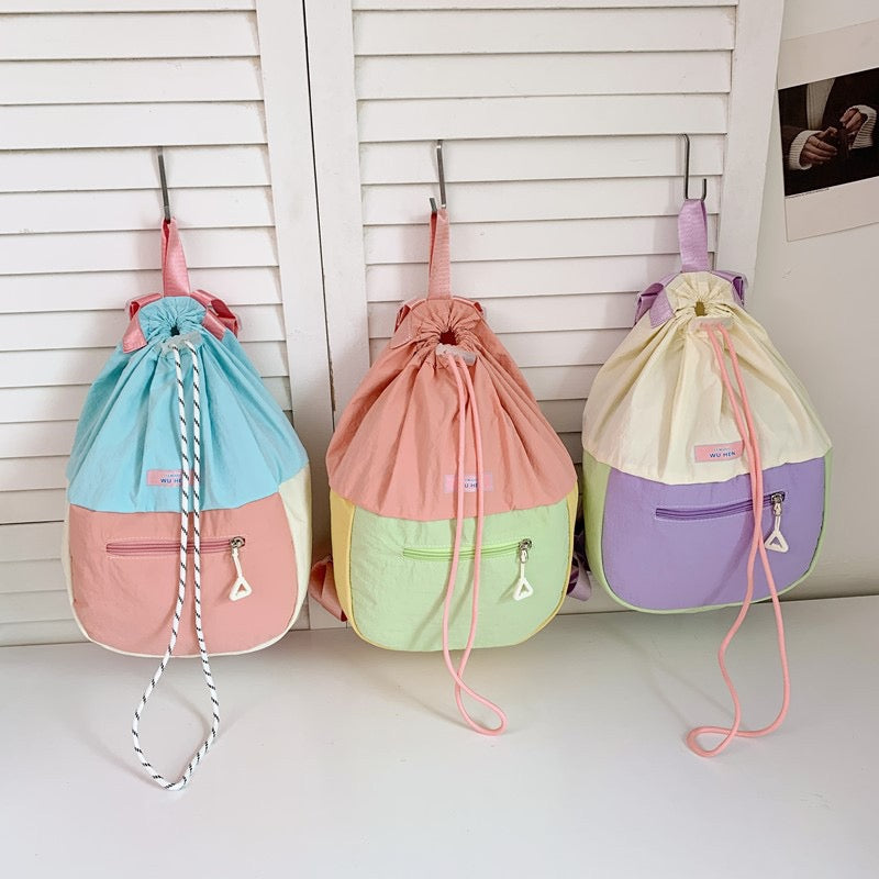 Pastel Pop Drawstring Backpack