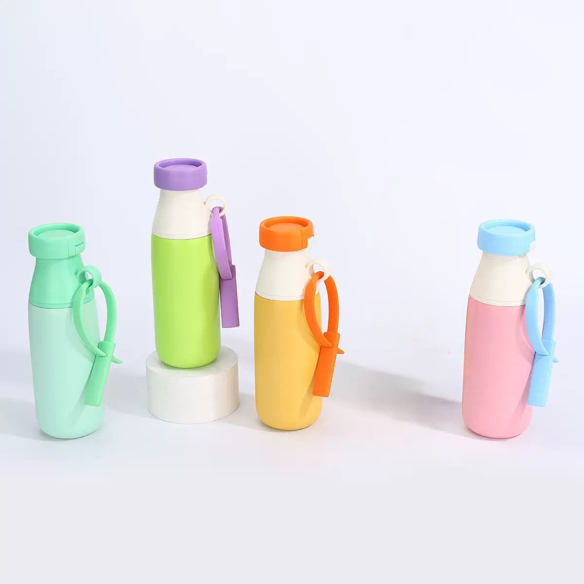 Stainless Steel Water Bottle 520ml | Leak Proof, BPA Free & Rust Proof | Water Bottle with Carry Strap for School, Office, Travel