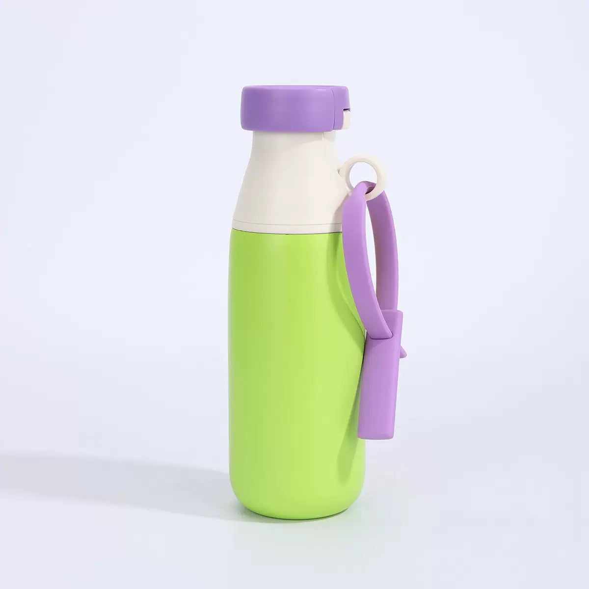 Stainless Steel Water Bottle 520ml | Leak Proof, BPA Free & Rust Proof | Water Bottle with Carry Strap for School, Office, Travel