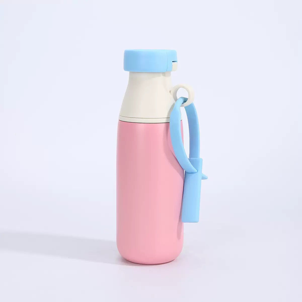 Stainless Steel Water Bottle 520ml | Leak Proof, BPA Free & Rust Proof | Water Bottle with Carry Strap for School, Office, Travel