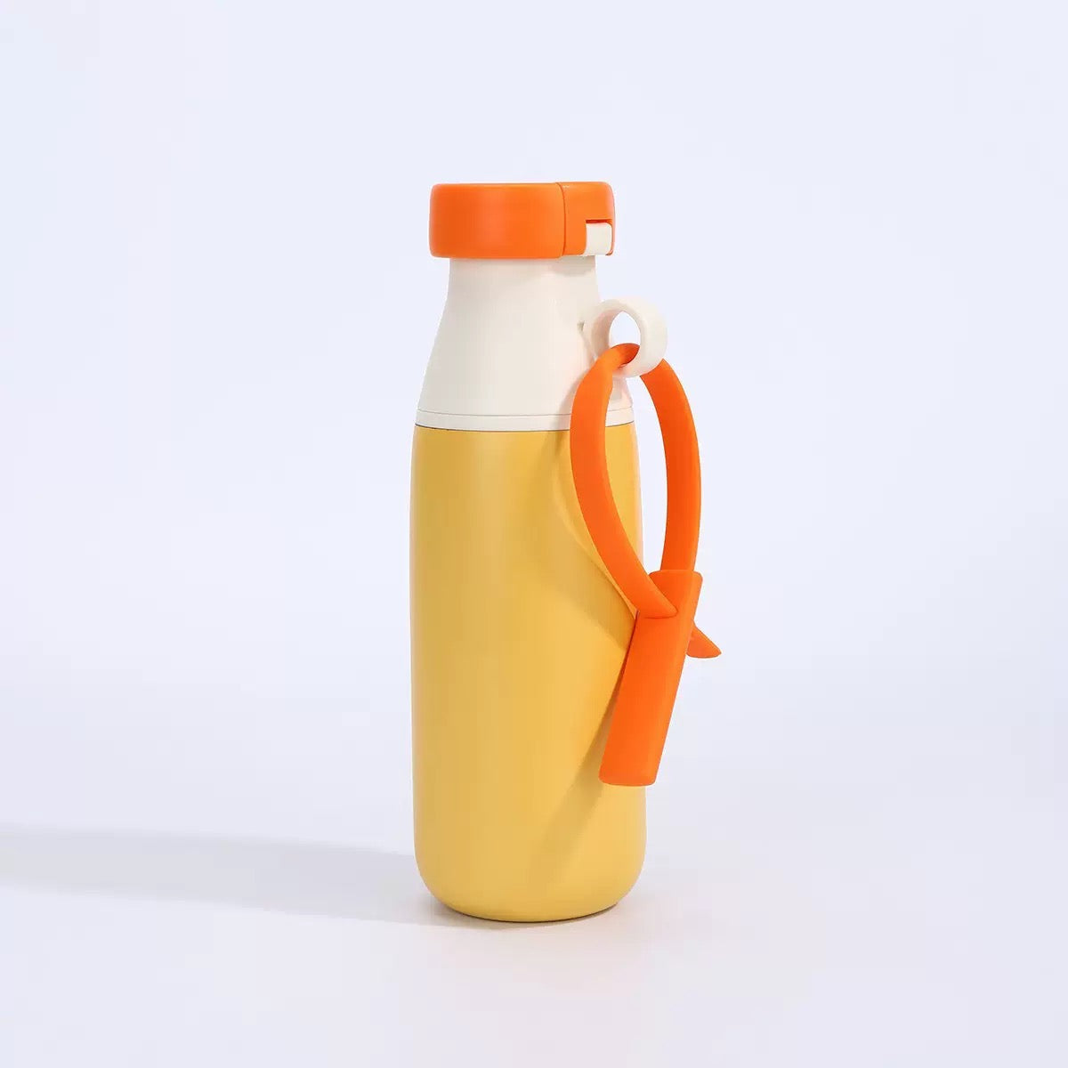 Stainless Steel Water Bottle 520ml | Leak Proof, BPA Free & Rust Proof | Water Bottle with Carry Strap for School, Office, Travel